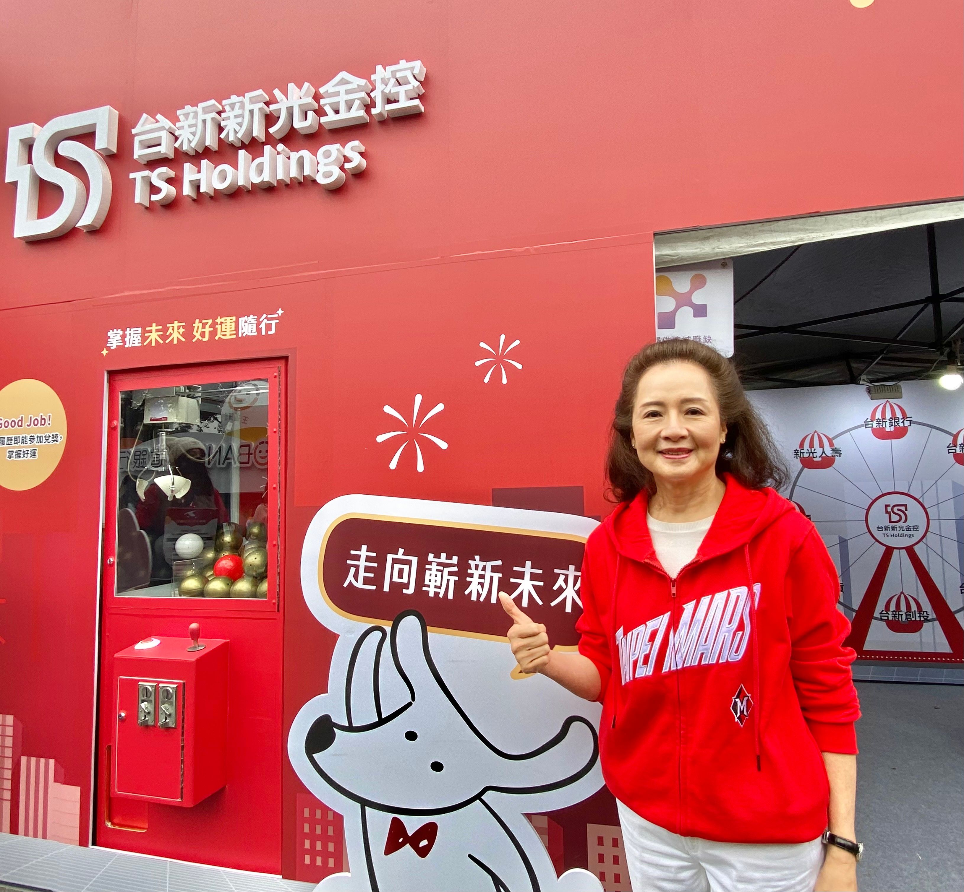 20260307-台新銀行總經理林淑真，7日於臺大校園徵才博覽會。（台新新光金提供）