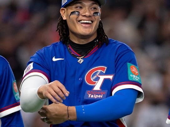 20260308-2026年世界棒球經典賽(WBC)台灣對上韓國,選手張育成。(丁勤紜攝)