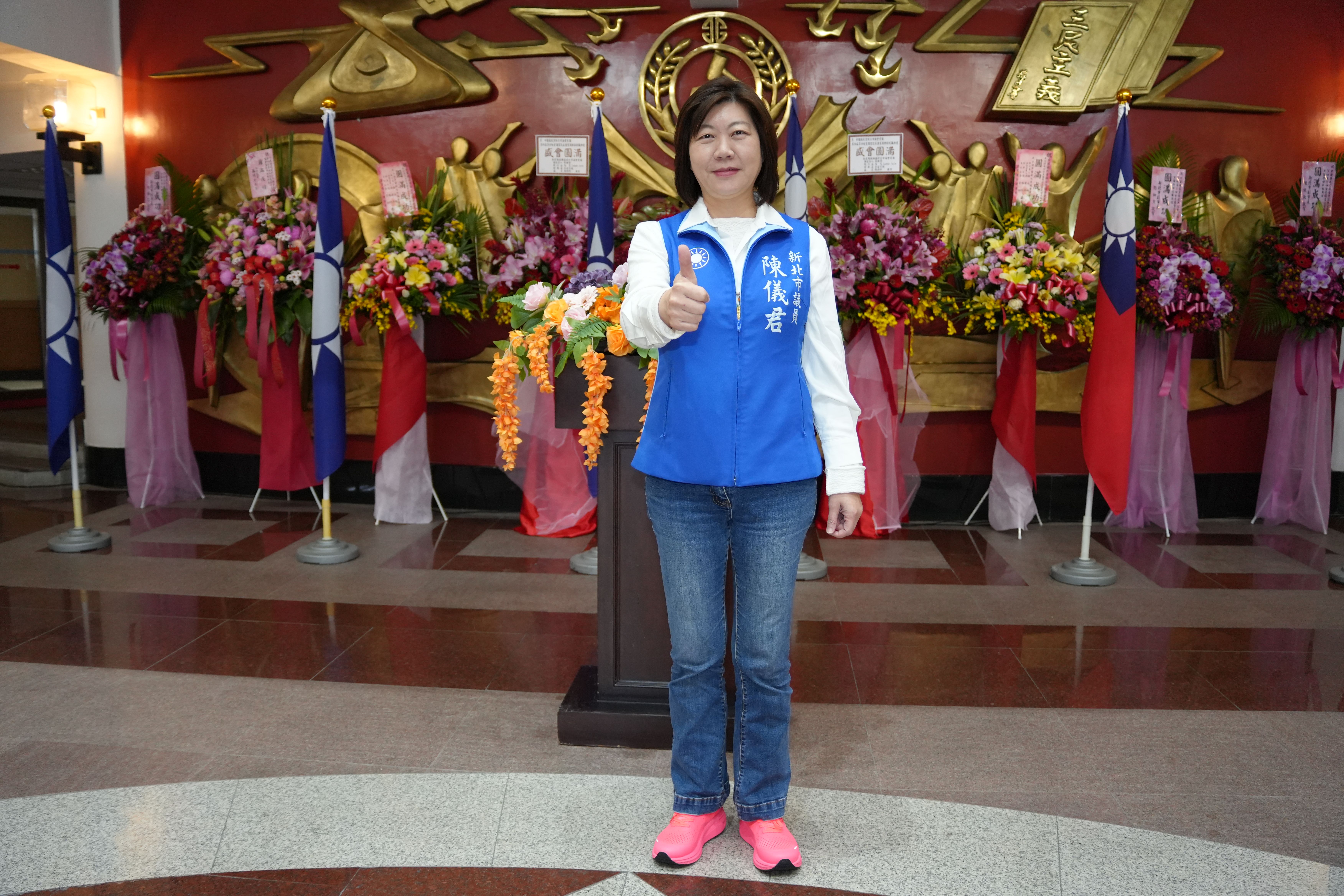 新北國民黨團新任書記長陳儀君強調，將成立政策智庫迎戰2026，助攻川伯馬上當選。(圖/李梅瑛攝)