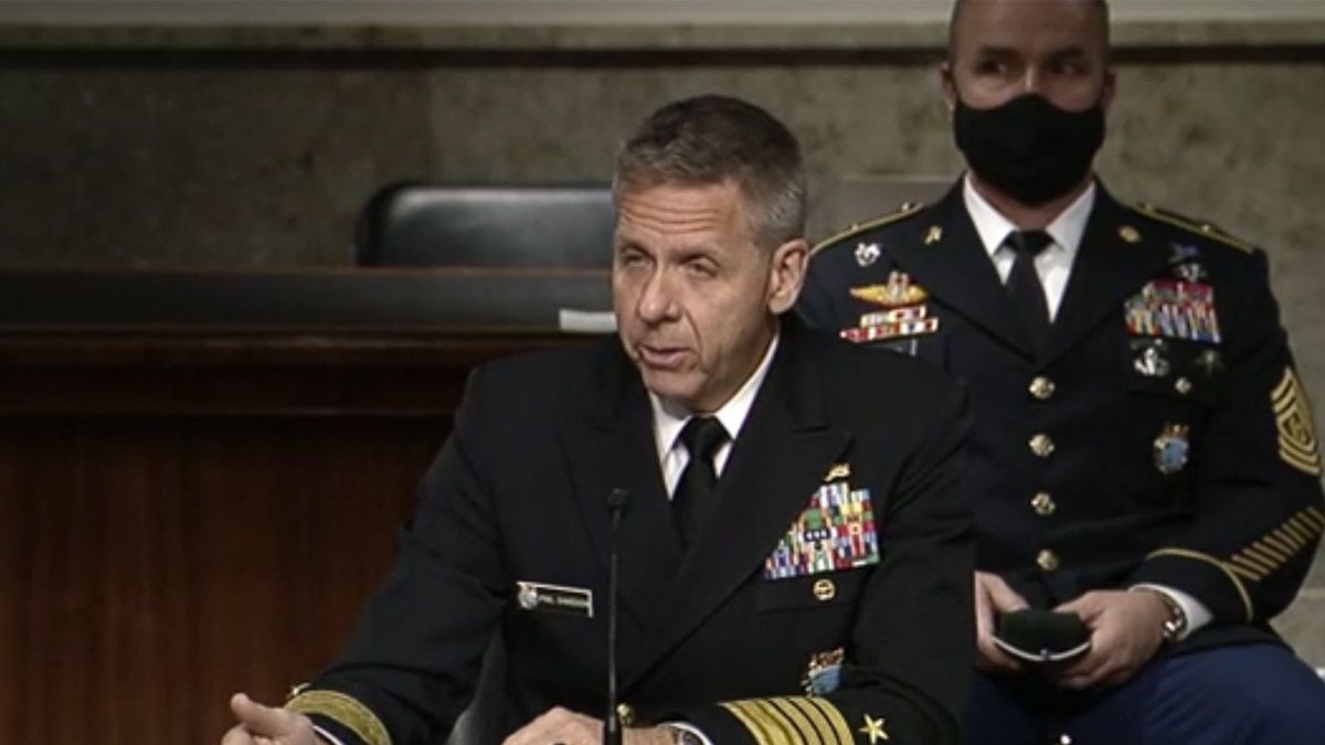 2021年，美國海軍上將戴維森（Philip Davidson）向美國國會發表評估。（圖片來源：via華爾街日報）