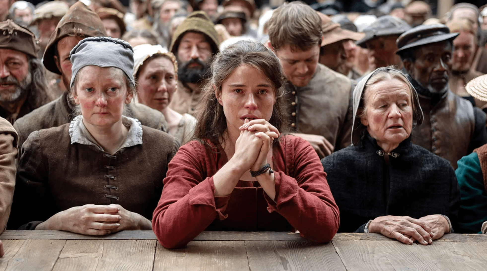 《哈姆奈特》講述劇作家「莎士比亞」與潔西伯克利飾演的妻子「艾格妮絲」在痛失愛子哈姆奈特後，喪子之痛轉化為雋永藝術，促成經典名劇《哈姆雷特》的誕生。（圖片來源：IMDb）