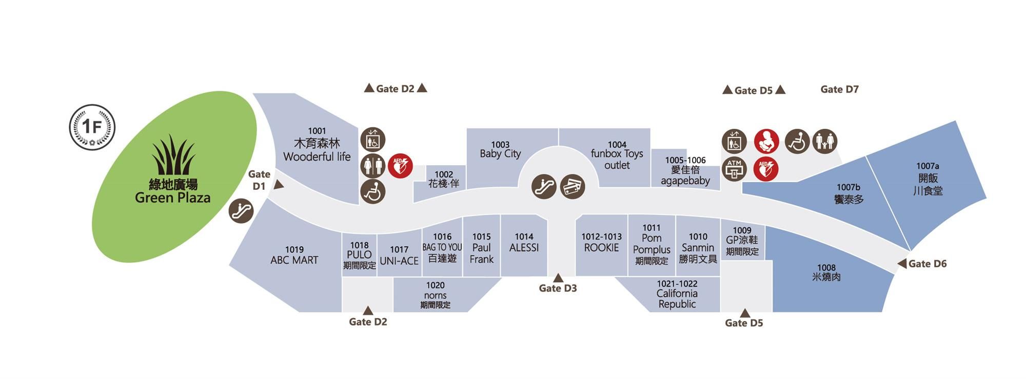 麗寶OUTLET平面圖。（圖／取自麗寶OUTLET官網）