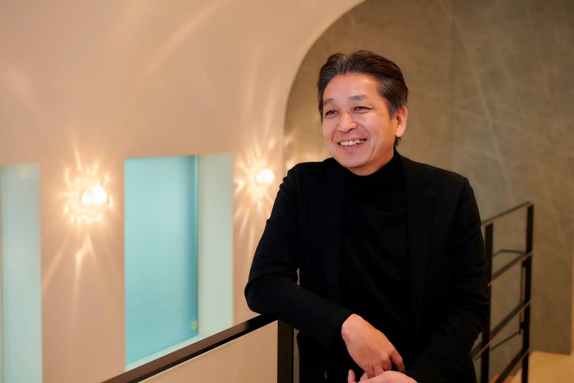 シニアプロデューサー吉川政弘。（諸戸の家）