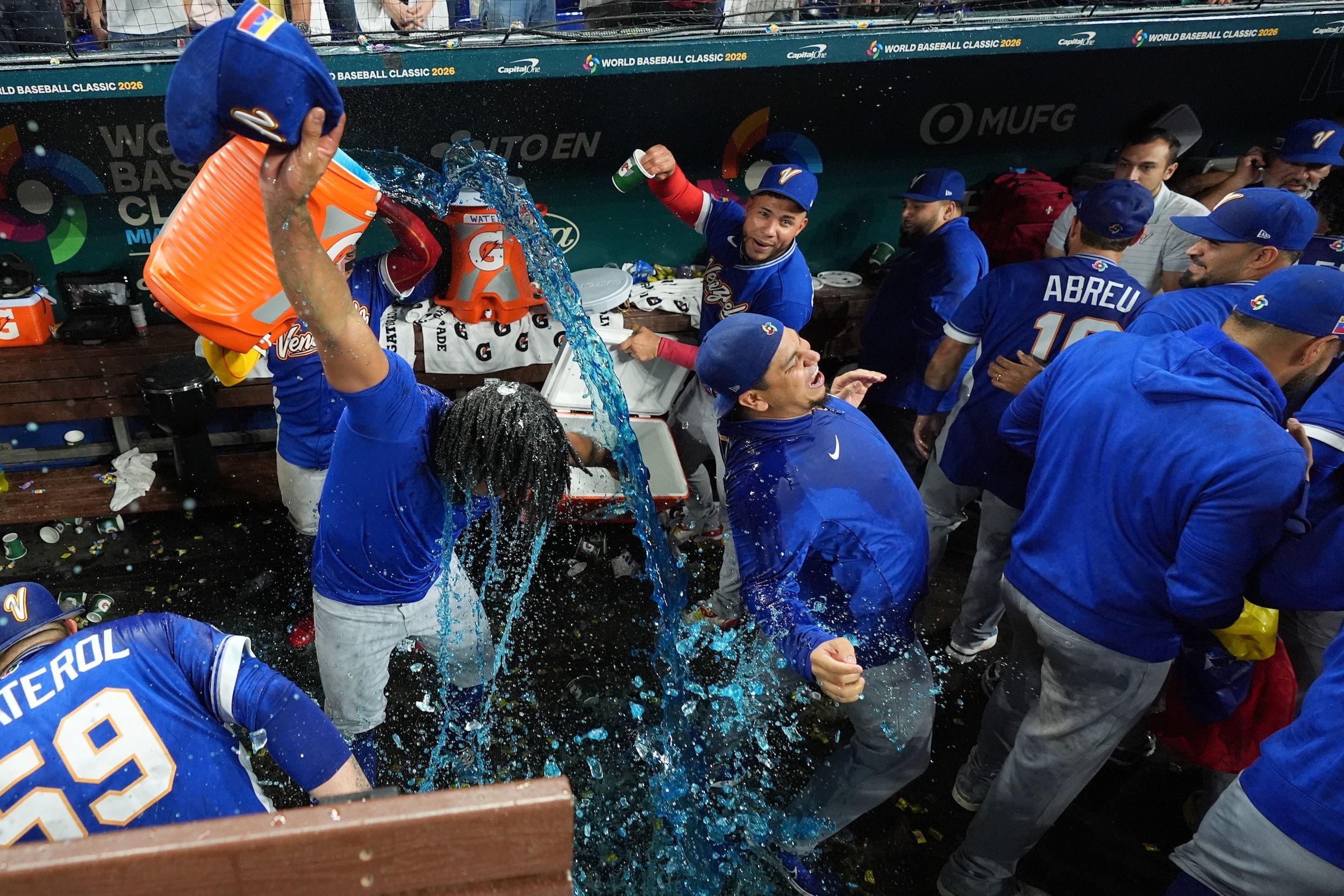2026年3月16日，邁阿密舉行WBC準決賽，委內瑞拉以4比2對義大利逆轉勝。（美聯社）