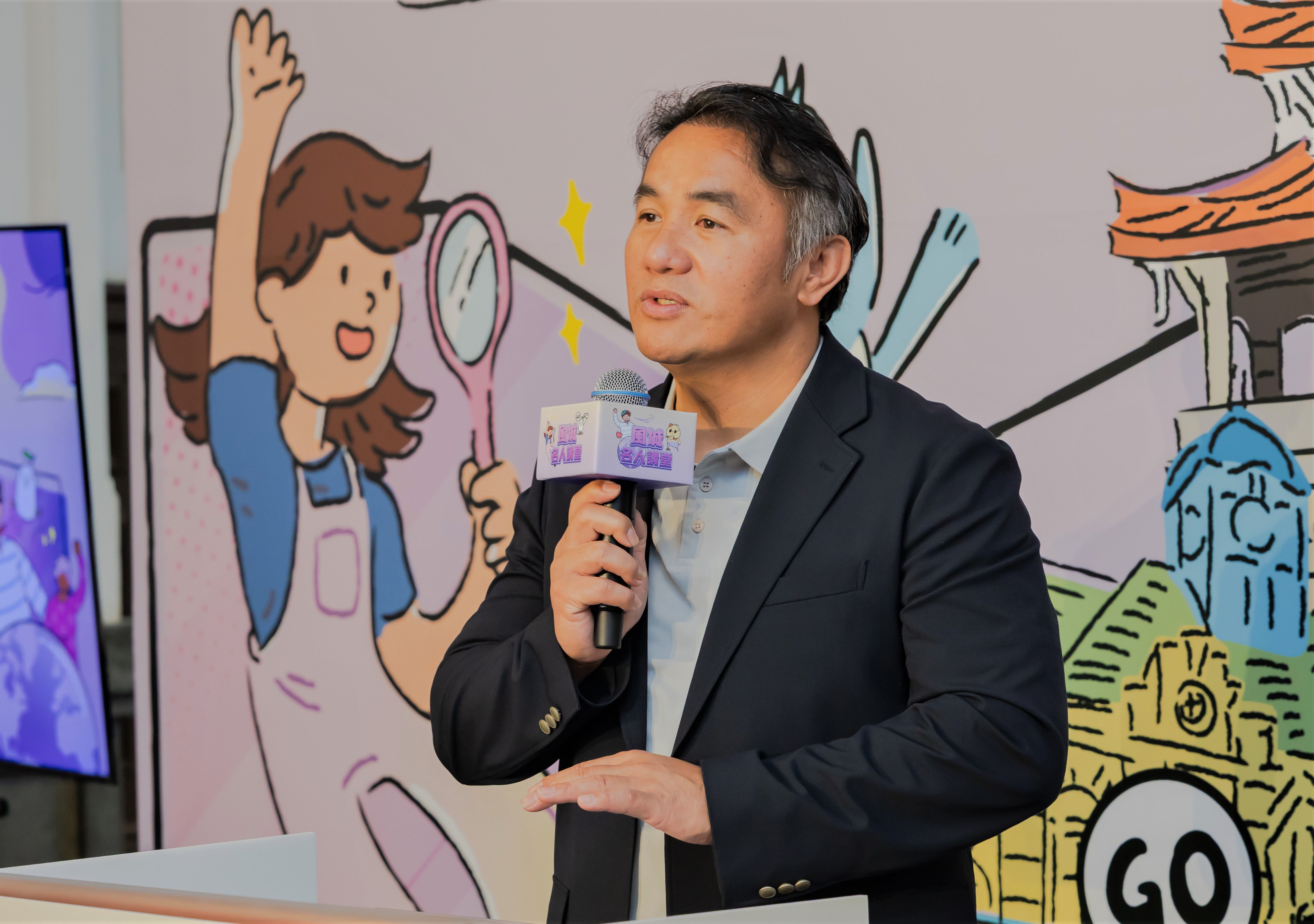 市政顧問張泰山預告3月28日首場講座將分享國家隊經歷、職棒生涯及家庭故事。（圖／新竹市政府提供）