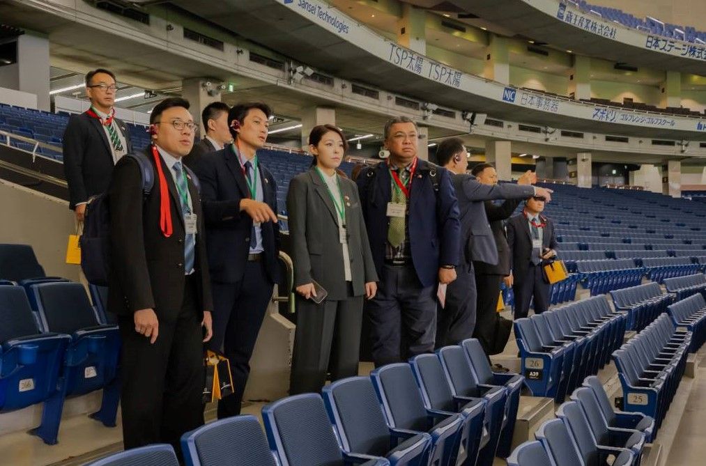 新竹市府訪團深入了解大型室內場館的規劃設計、營運模式及周邊商業整合經驗。（圖／新竹市政府提供）