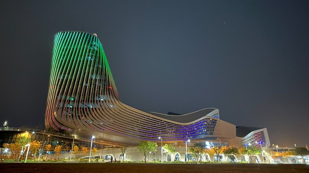 台灣國際郵輪旅運大樓將與全球連線響應熄燈一小時。（圖/台灣港務公司提供）