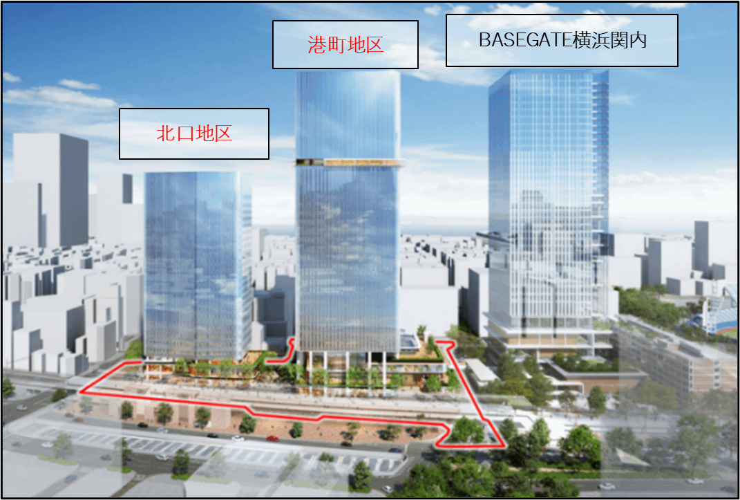 横浜・関内駅前の大規模再開発が権利変換認可を受け、産学連携や観光拠点を備えた新街区形成へ大きく前進した。三菱地所株式会社　横浜支店