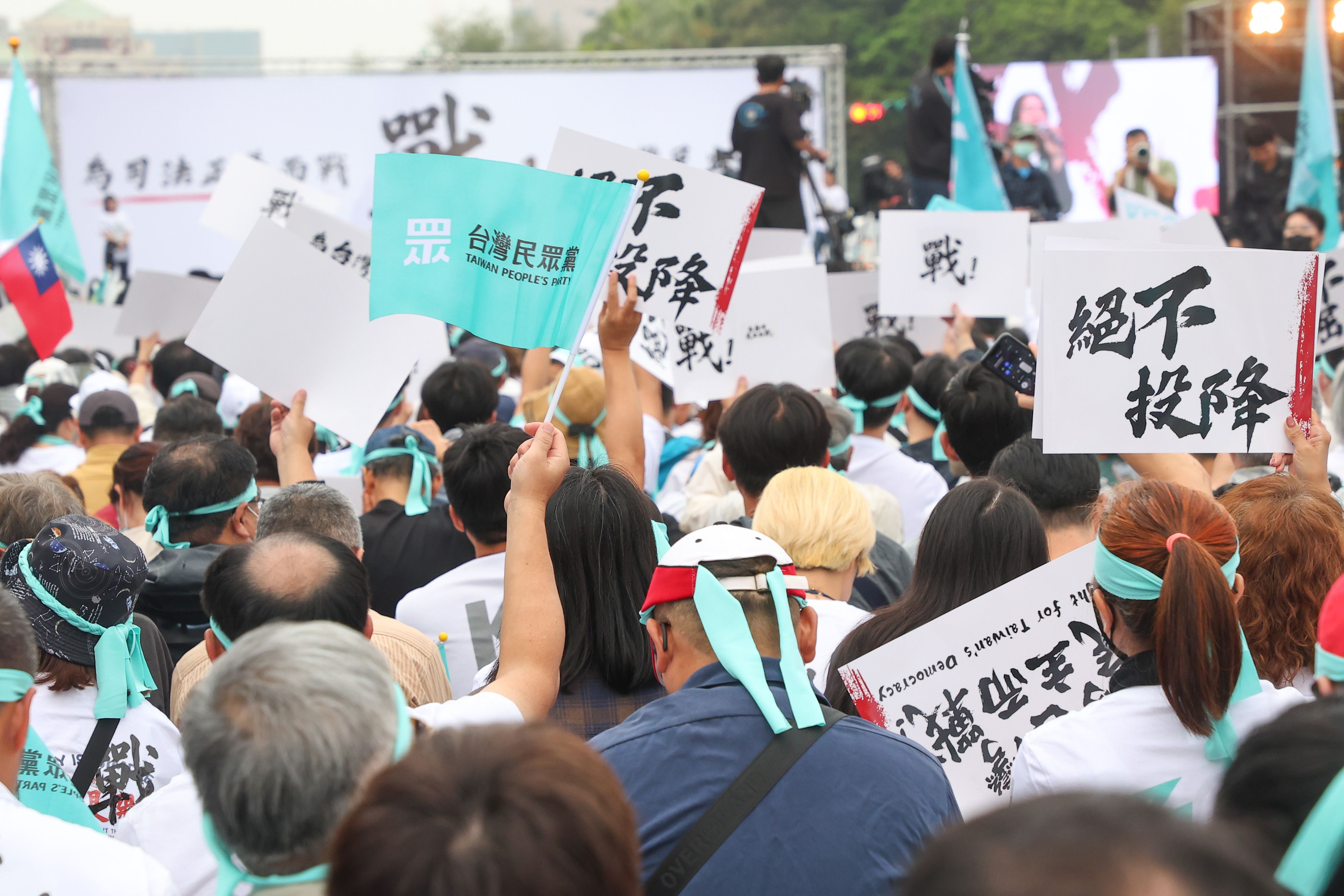 20260329-民眾黨29日舉行「戰！329上凱道討公道」活動。（顏麟宇攝）