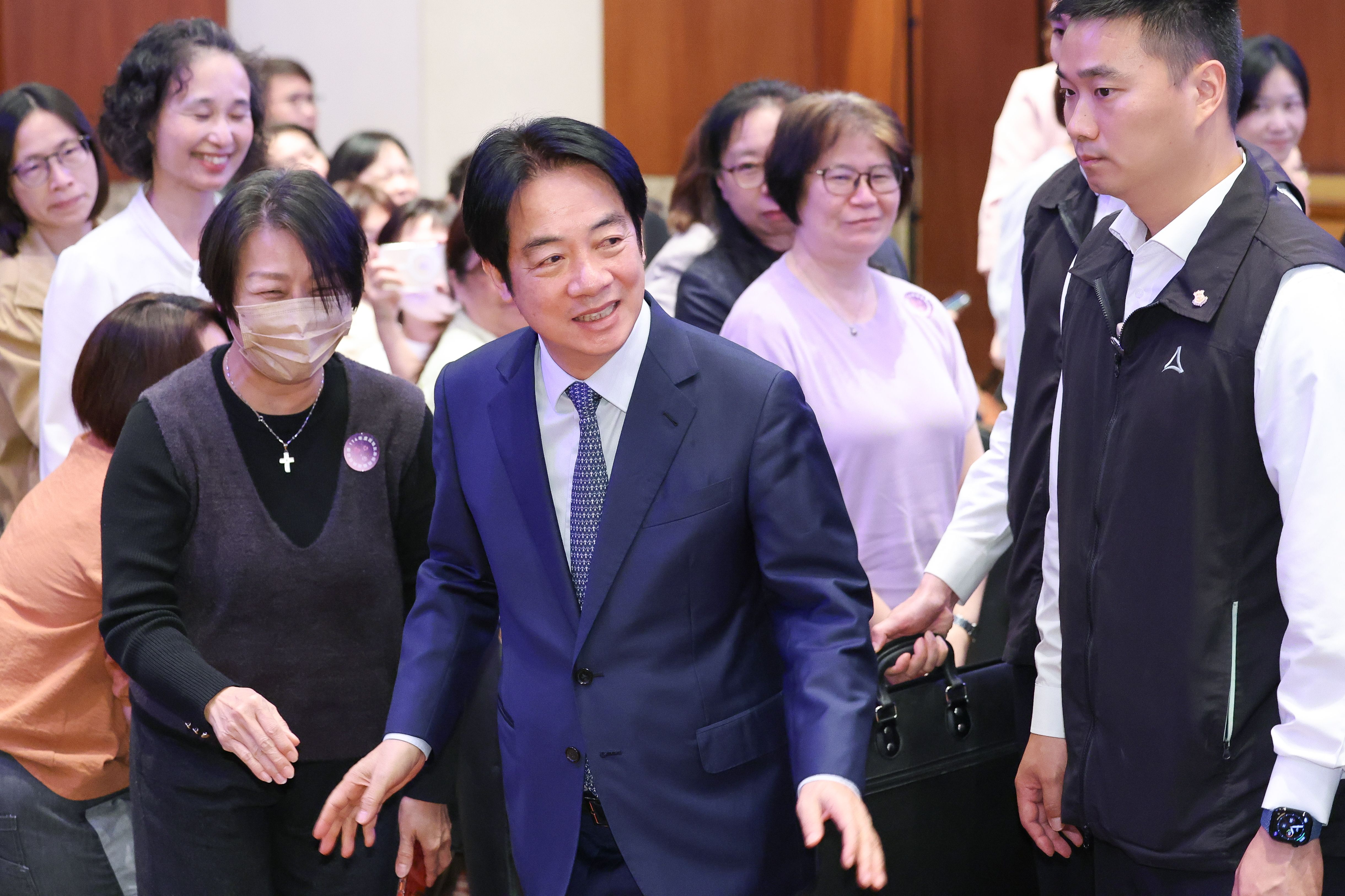 20260330-賴清德總統出席「114年度護理友善醫院職場典範認證頒獎典禮」。（陳品佑攝）