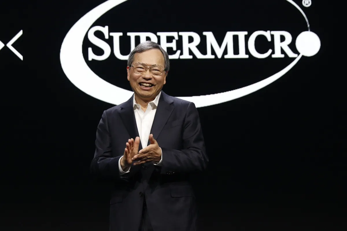 美超微創辦人梁見後。（取自臉書粉專Supermicro）