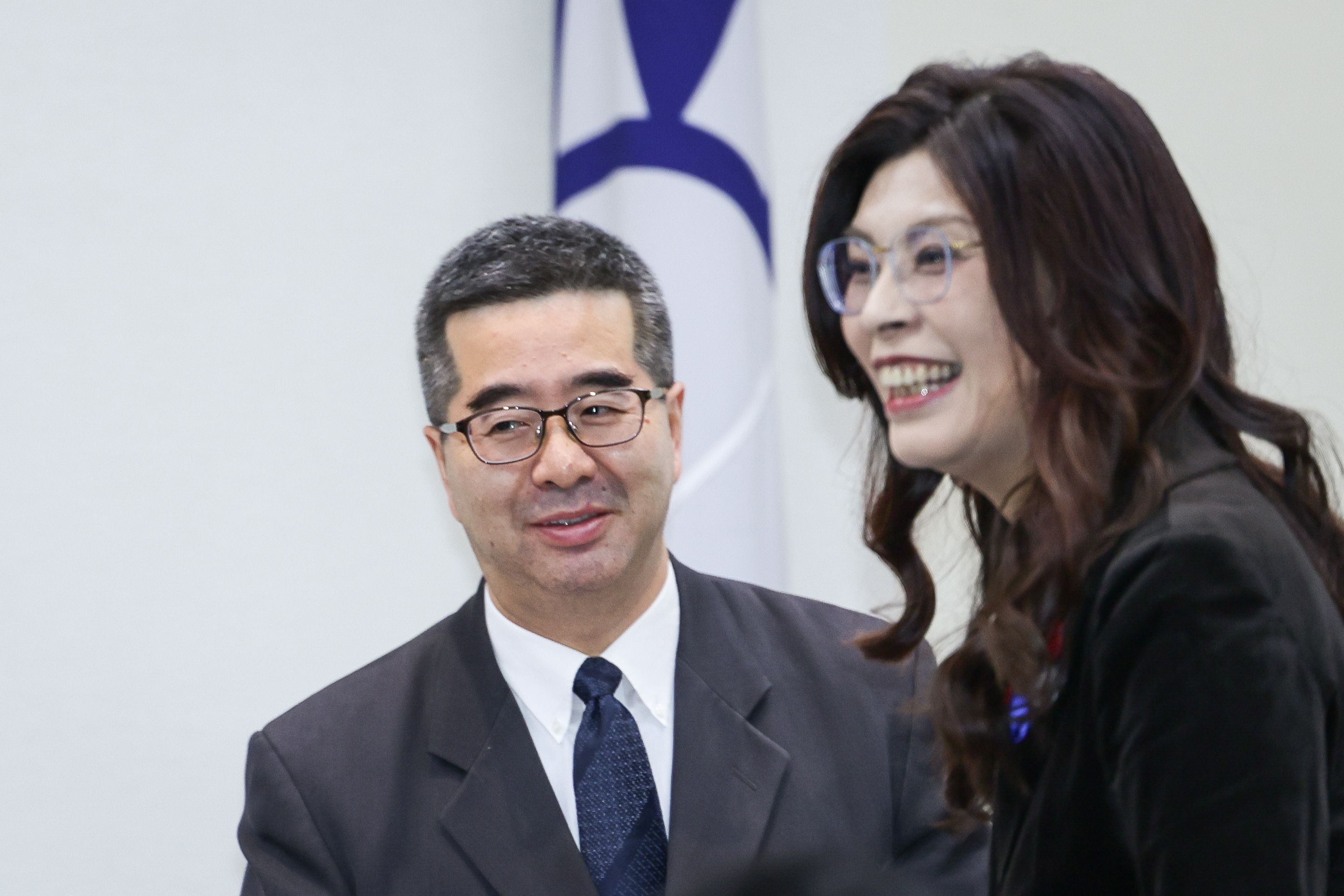 20260401-前馬英九基金会（馬英九財団）執行長で国民党副主席の蕭旭岑氏。（陳品佑撮影）