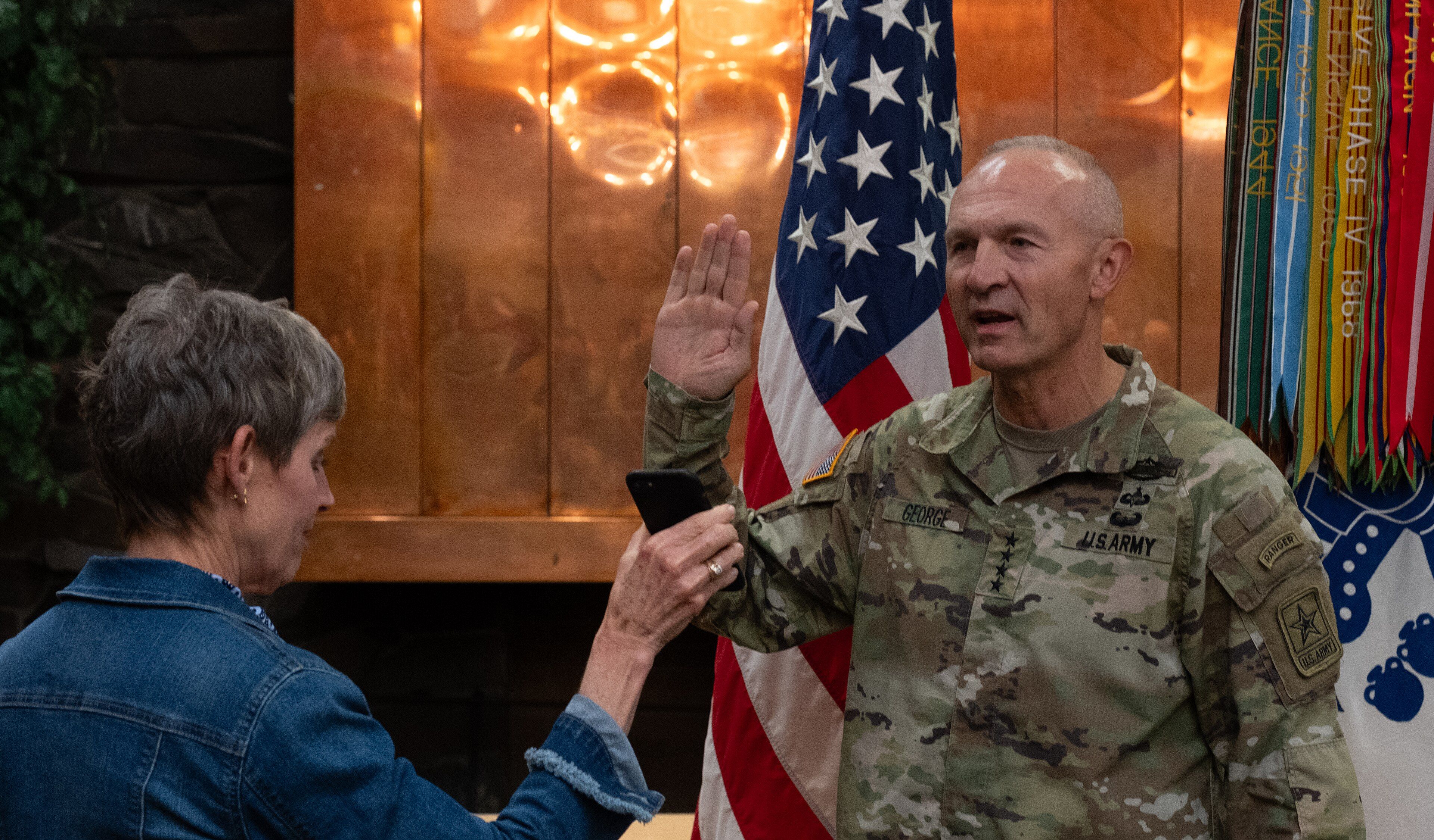 美國陸軍上將蘭迪・喬治2023年宣誓出任陸軍參謀長。（取自DVIDS系統）