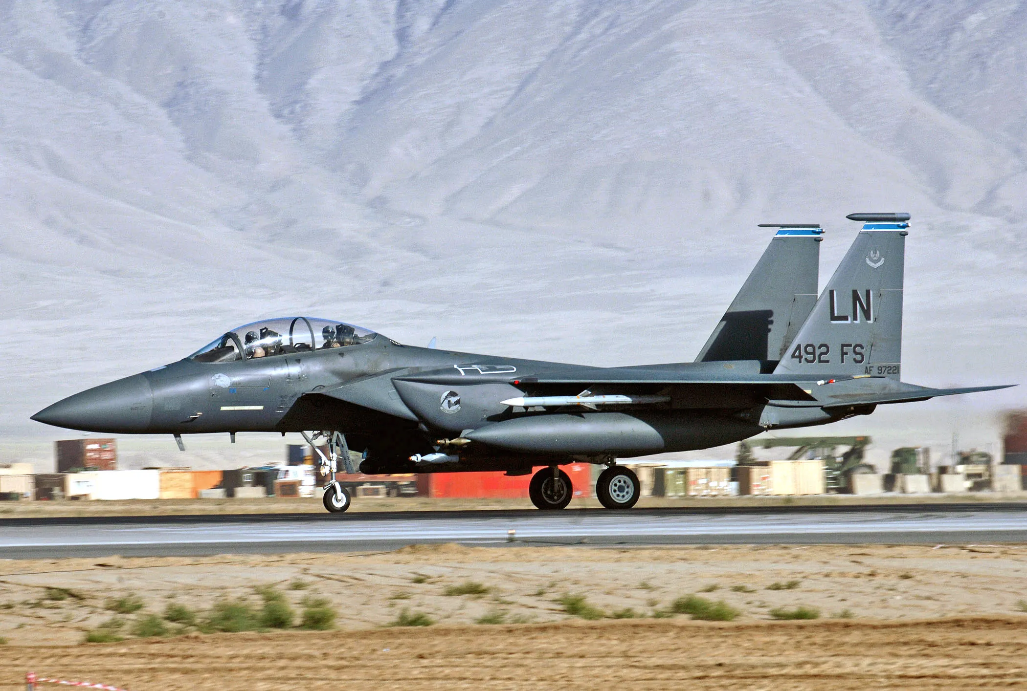 美軍現役F-15E「打擊鷹」戰機。(取自DVIDS系統)