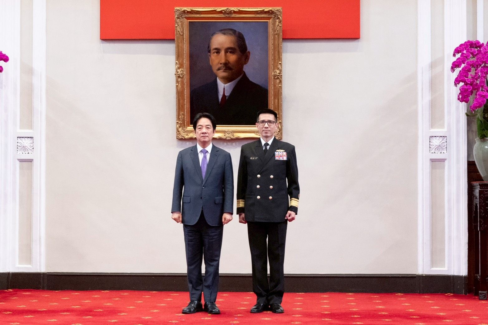 2026年4月4日、海軍計画処長に就任した宋振亞少将。（総統府提供）