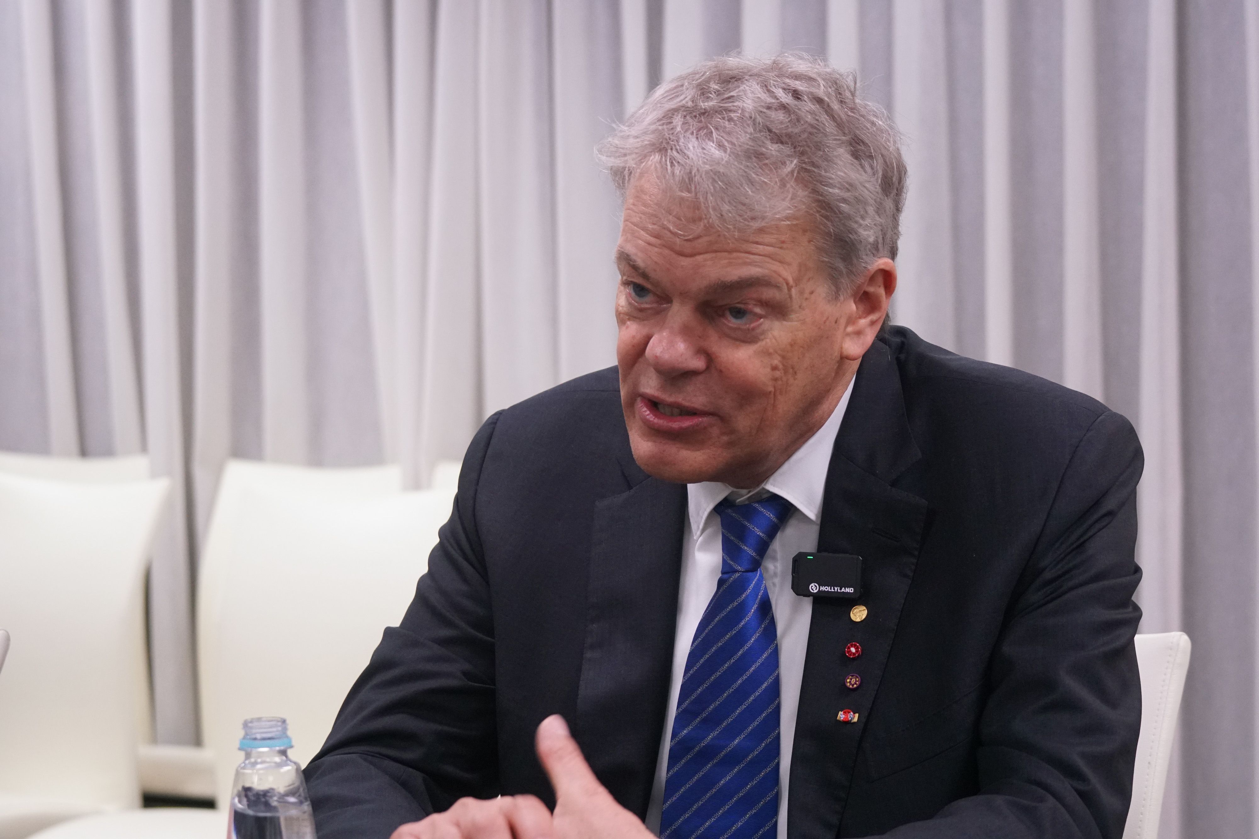 20260327-諾貝爾生醫獎得主Edvard Moser專訪。（蔡親傑攝）