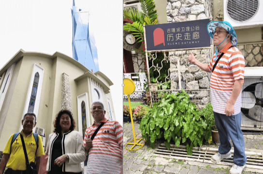 探訪吉隆玻福音堂、衛建公會，當年孫中山革命思想傳播的庇護所（圖：由左至右為文史工作 者王永華、拿督蔡順梅、作者合影）