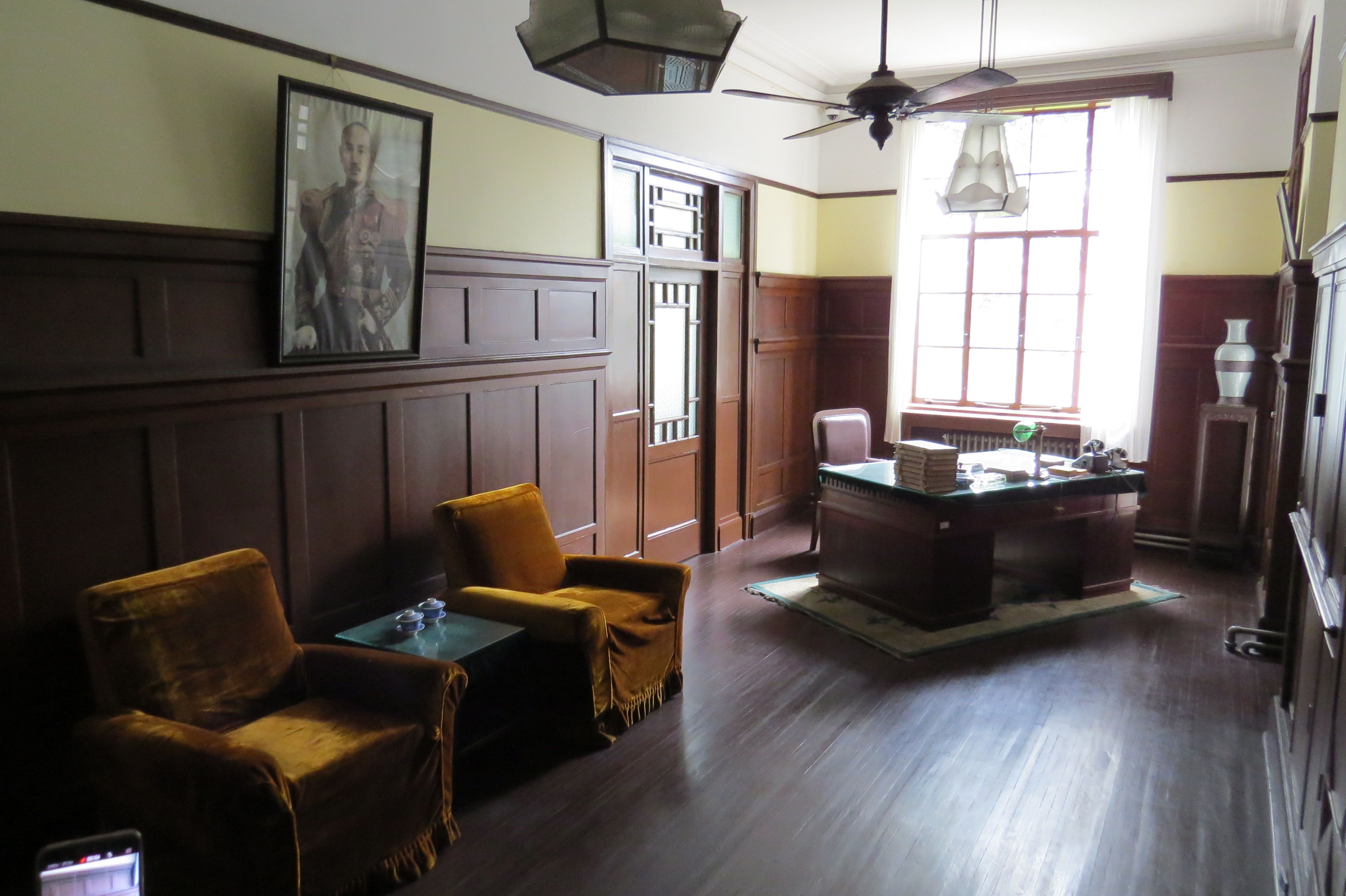 蔣中正總統辦公室位於總統府內子超樓。（楊騰凱攝）