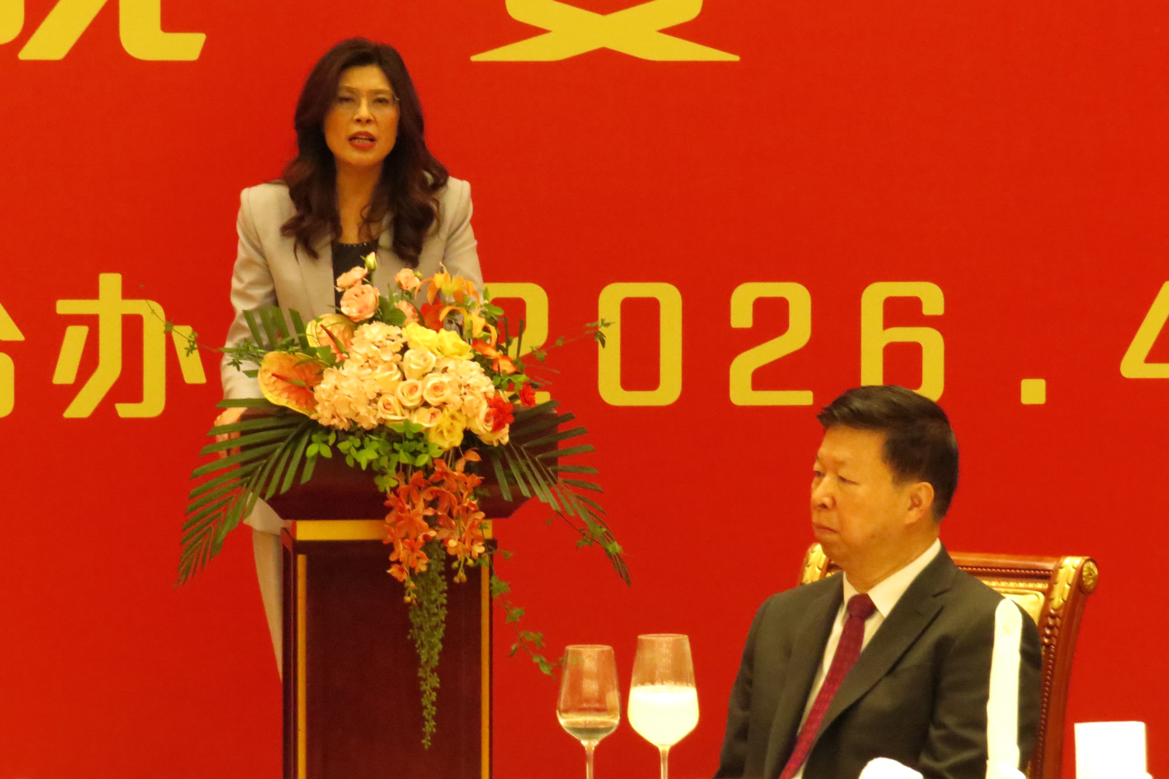 中國國民黨主席鄭麗文4月7日率團訪問大陸展開「2026和平之旅」，中共中央台辦主任宋濤晚間於南京東郊國賓館「和平廳」舉辦歡迎晚宴。（楊騰凱攝）