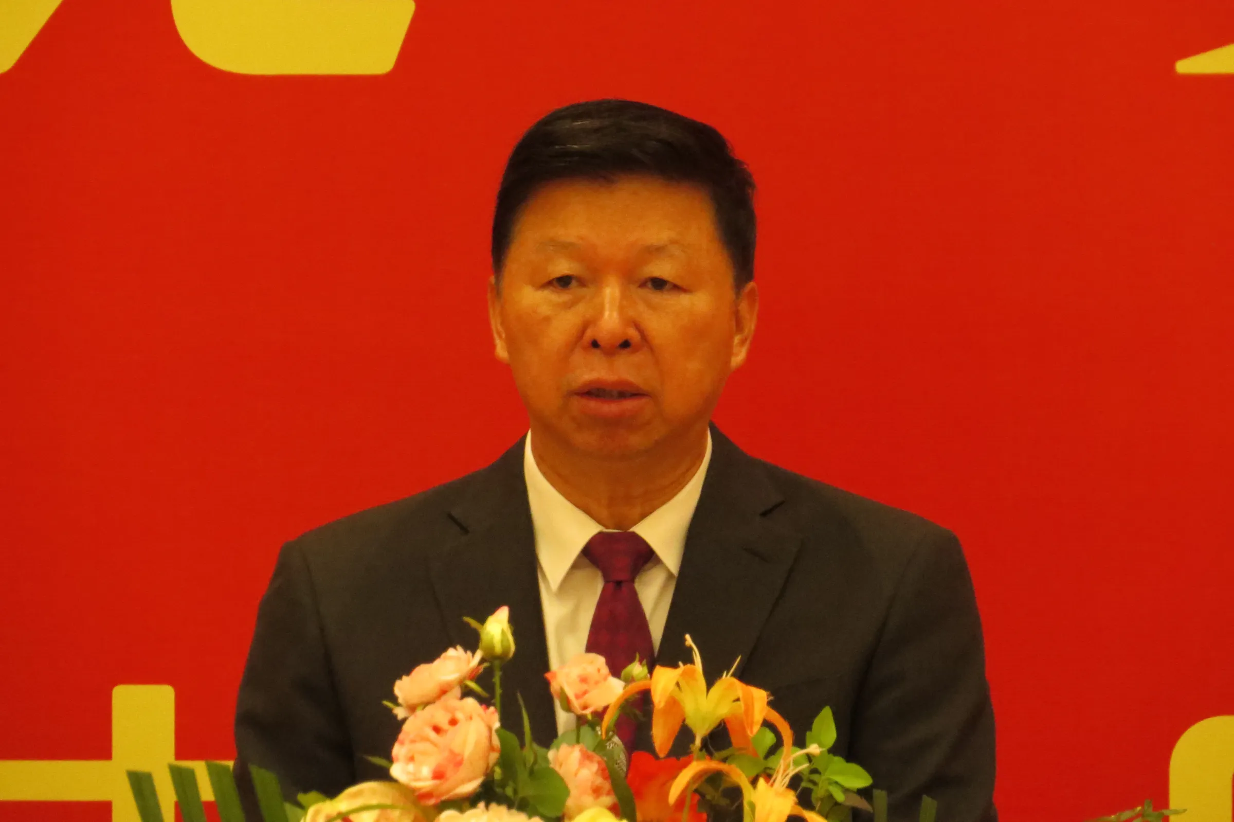 国民党主席の鄭麗文氏が4月7日に訪中団を率い「2026年平和の旅」を展開。中国国台弁主任の宋涛氏（写真）が夜、南京で歓迎晩餐会を主催。（楊騰凱撮影）