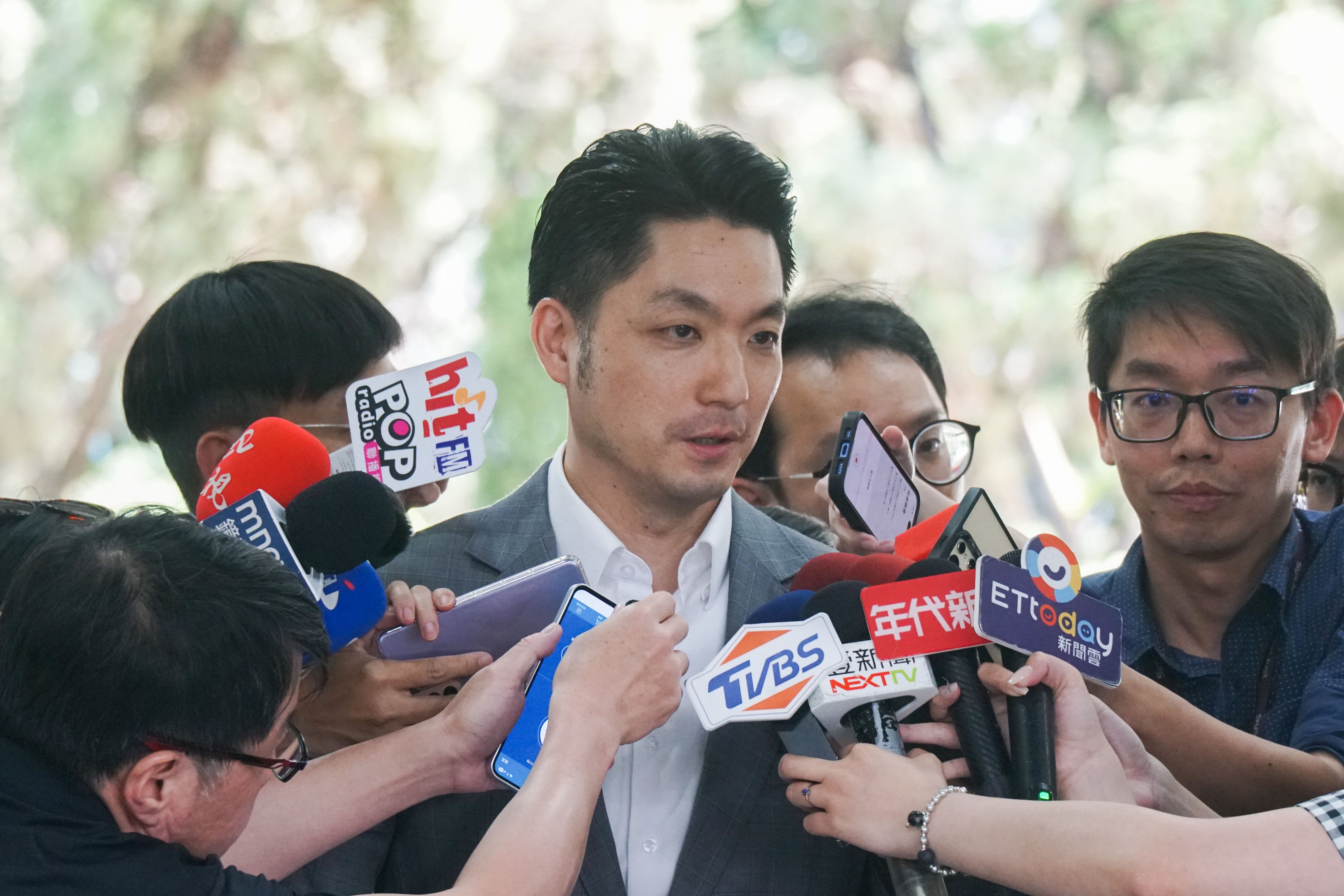 20260410-台北市長蔣萬安出席台北市議會備詢。(蔡親傑攝)