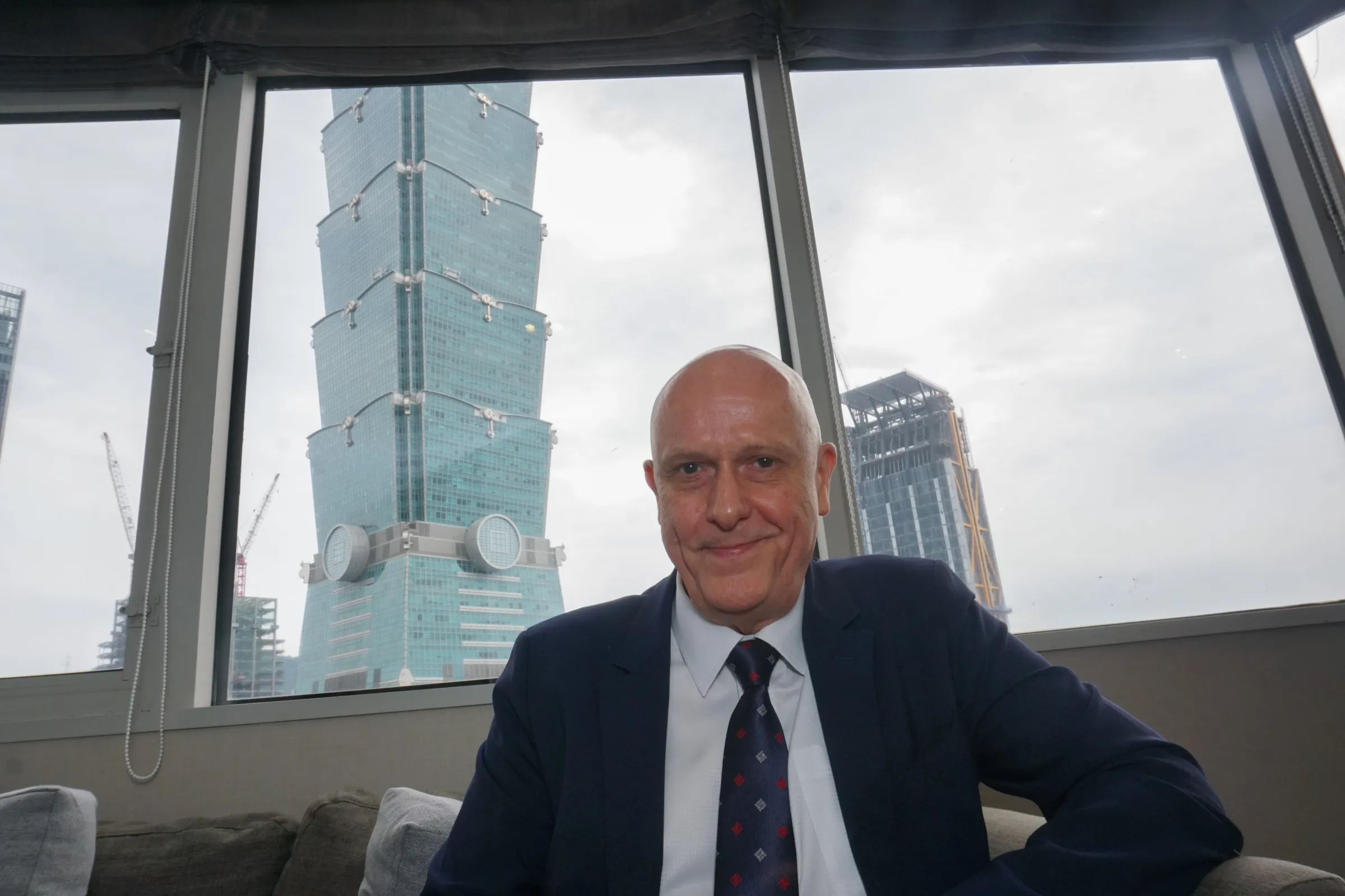 20260406-世界和平基金會主席 Uwe Morawetz專訪。（蔡親傑攝）