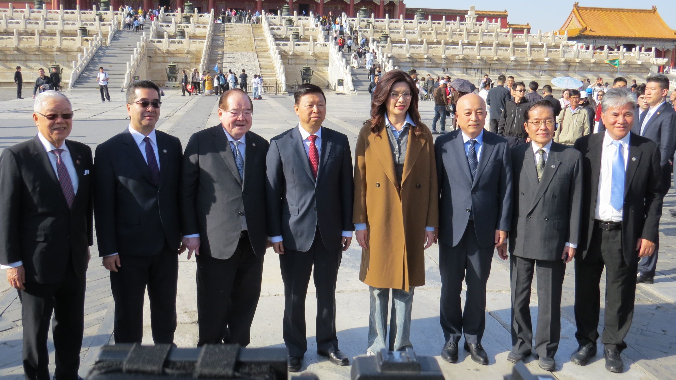 國民黨主席鄭麗文2026年4月11率團參訪北京故宮。（楊騰凱攝）