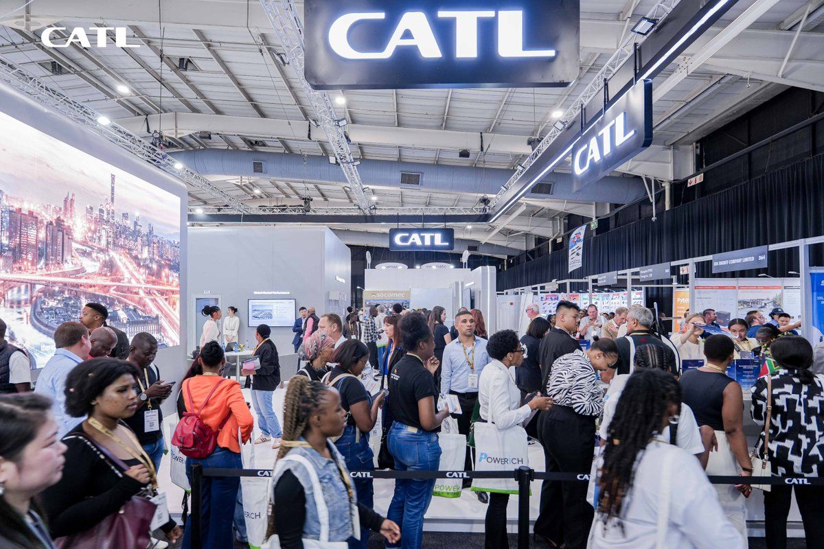 中國電池龍頭寧德時代的展場攤位。（取自官方粉專）
