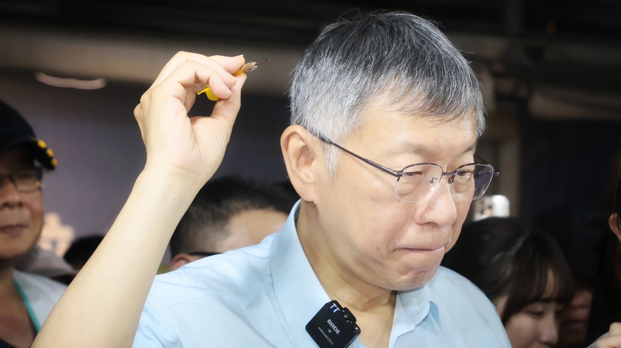 20260422-民眾黨創黨主席柯文哲22日至湳雅夜市品嘗在地美食。（柯承惠攝）