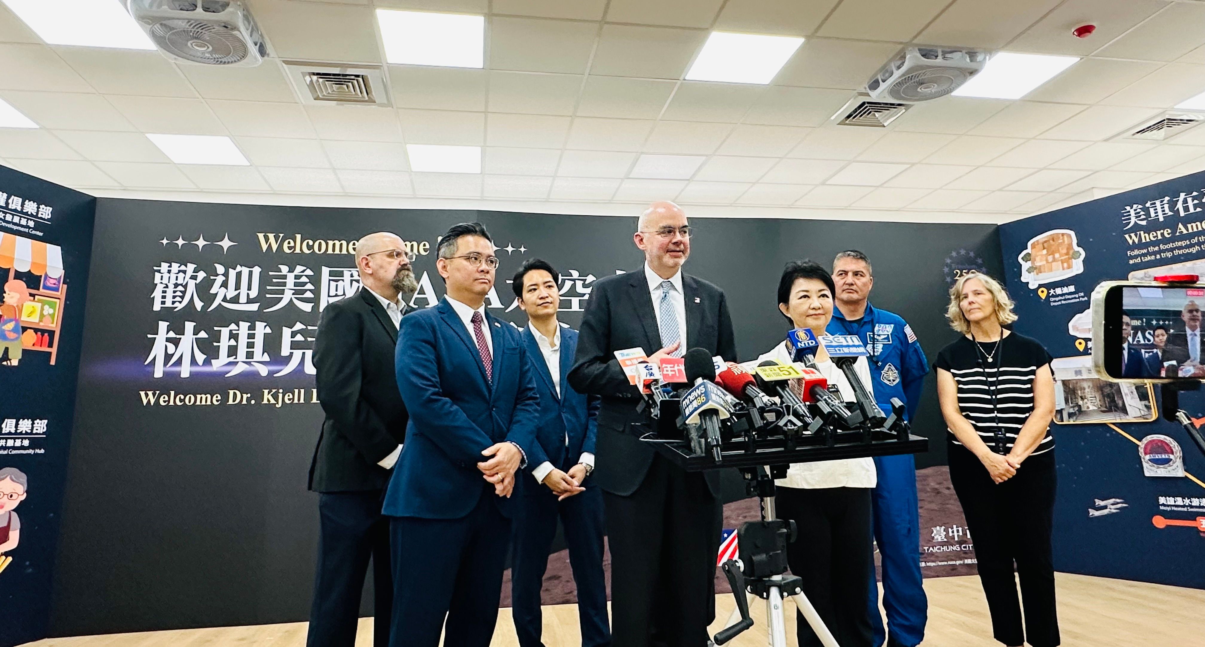 AIT谷立言受訪.美國AIT處長谷立受訪表示，美國認為這起事件是中國試圖威嚇台灣及其國際友人的又一案例。(圖/王秀禾攝)