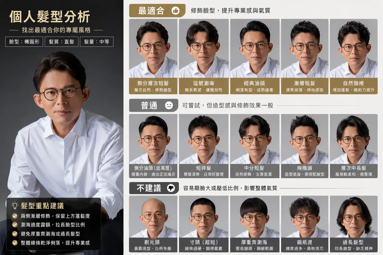 ChatGPT、Gemini男生髮型推薦指令。（圖／風生活製圖）