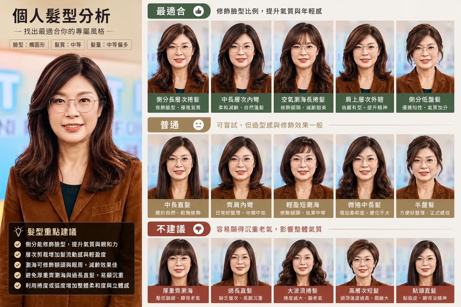 ChatGPT認為鄭麗文「大波浪捲髮」顯老氣。（圖／風生活製圖）