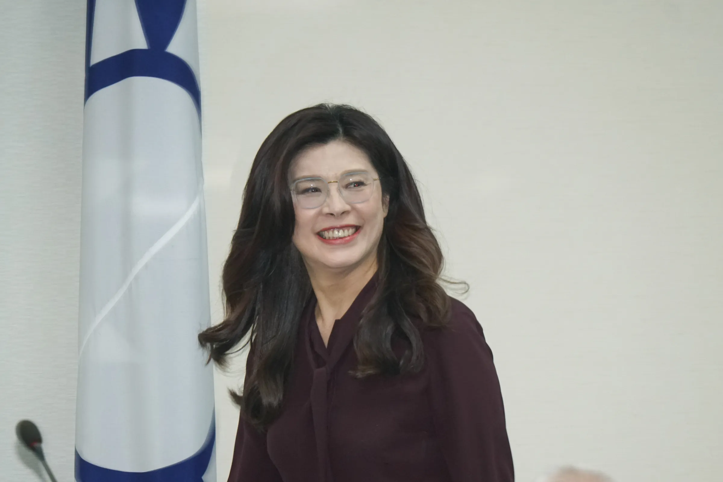20260429-国民党主席の鄭麗文氏が国民党中央常務委員会に出席。(蔡親傑撮影)