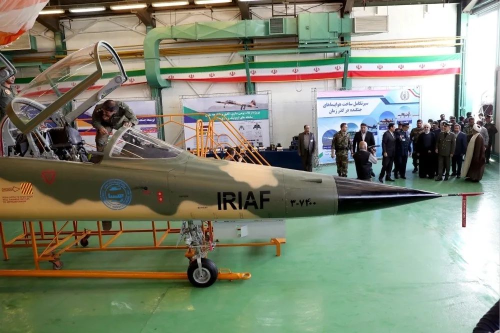外型和構造與F-5F極為相似、被伊朗稱為國產的「天河」戰機。（圖片取自伊朗總統府）