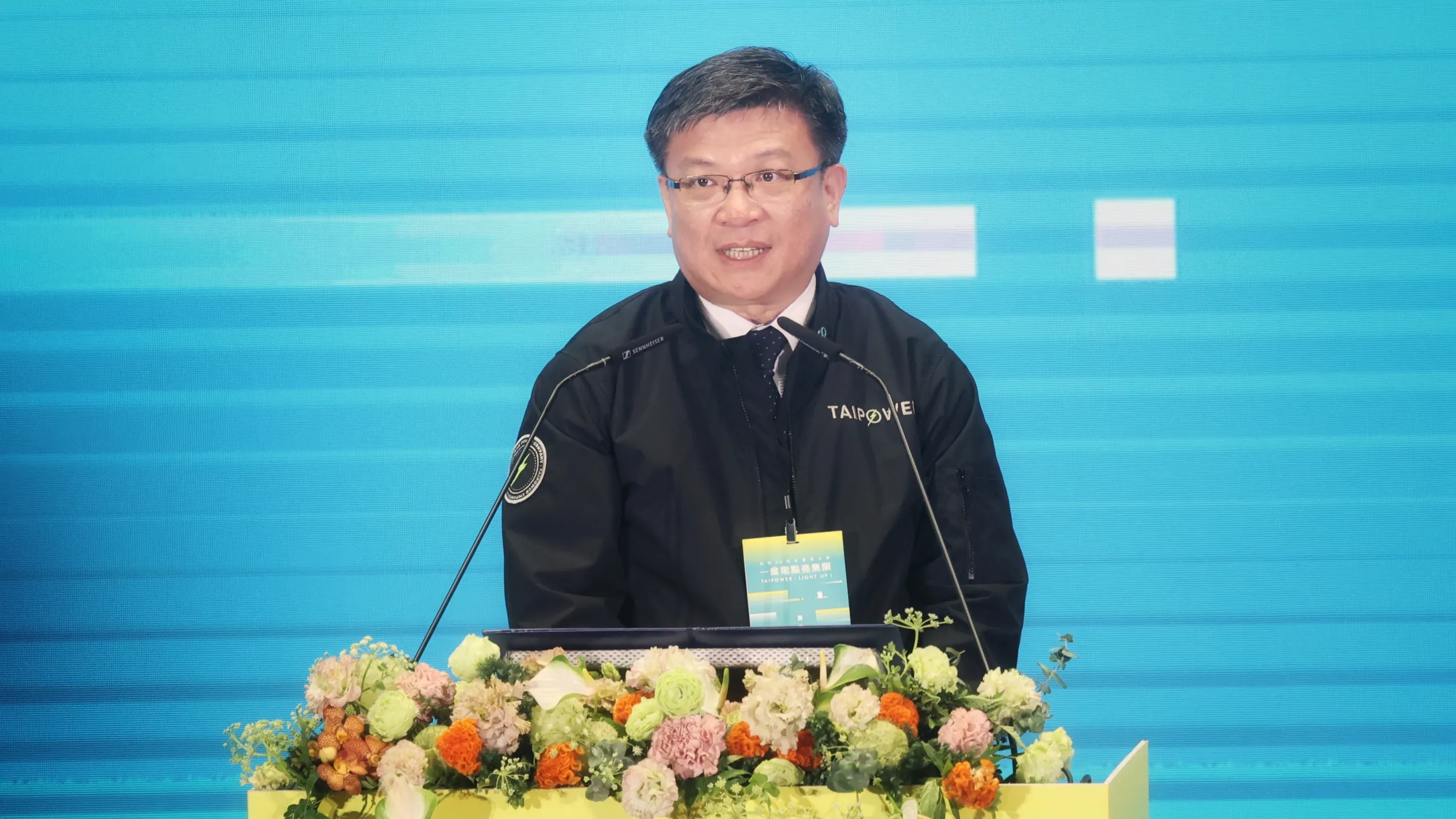 20260430-台電董事長曾文生30日出席「台電80周年慶祝大會」。（柯承惠攝）