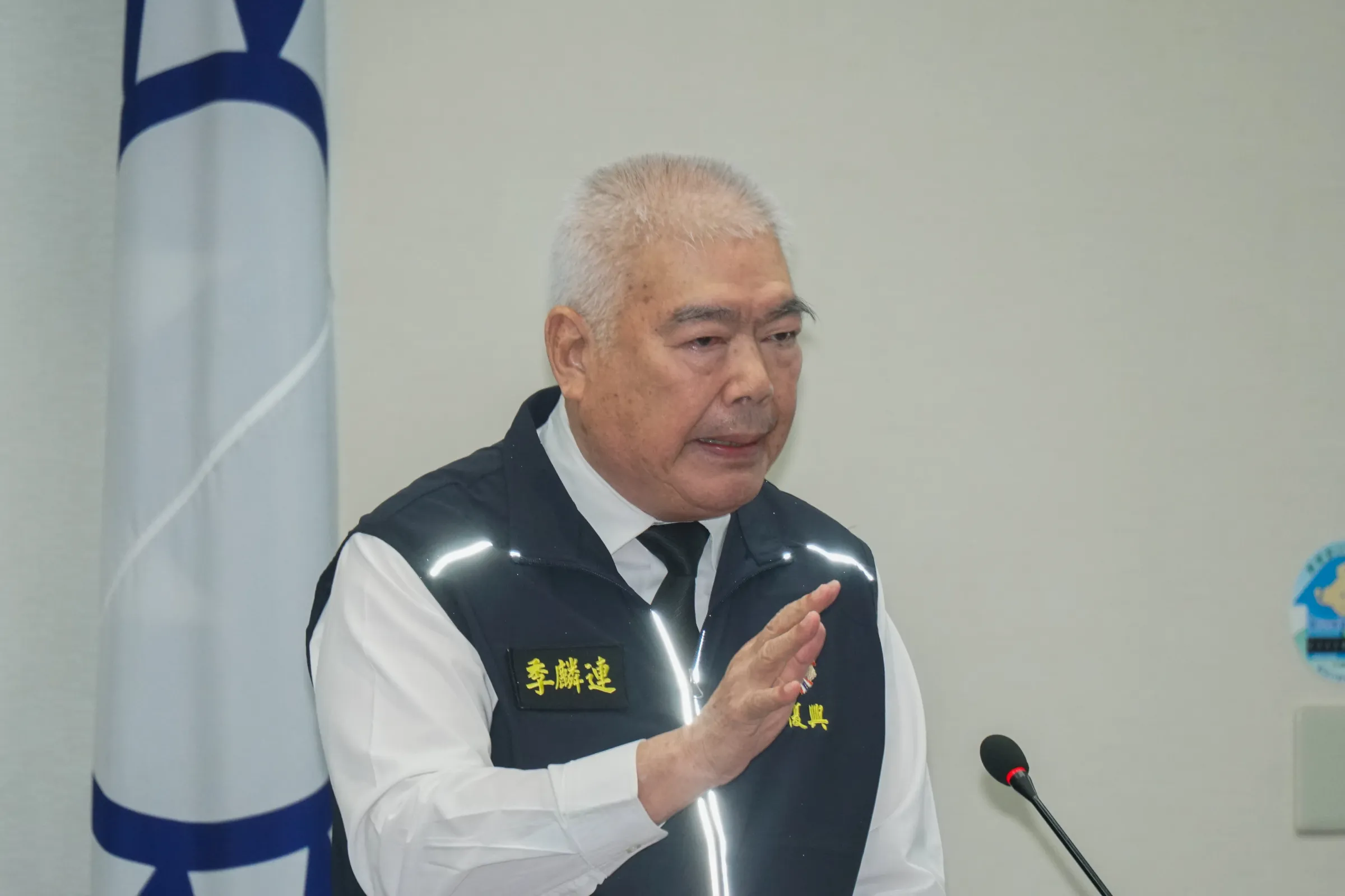 20260429-國民黨29日舉行中常會，圖為副主席季麟連發言。(蔡親傑攝)