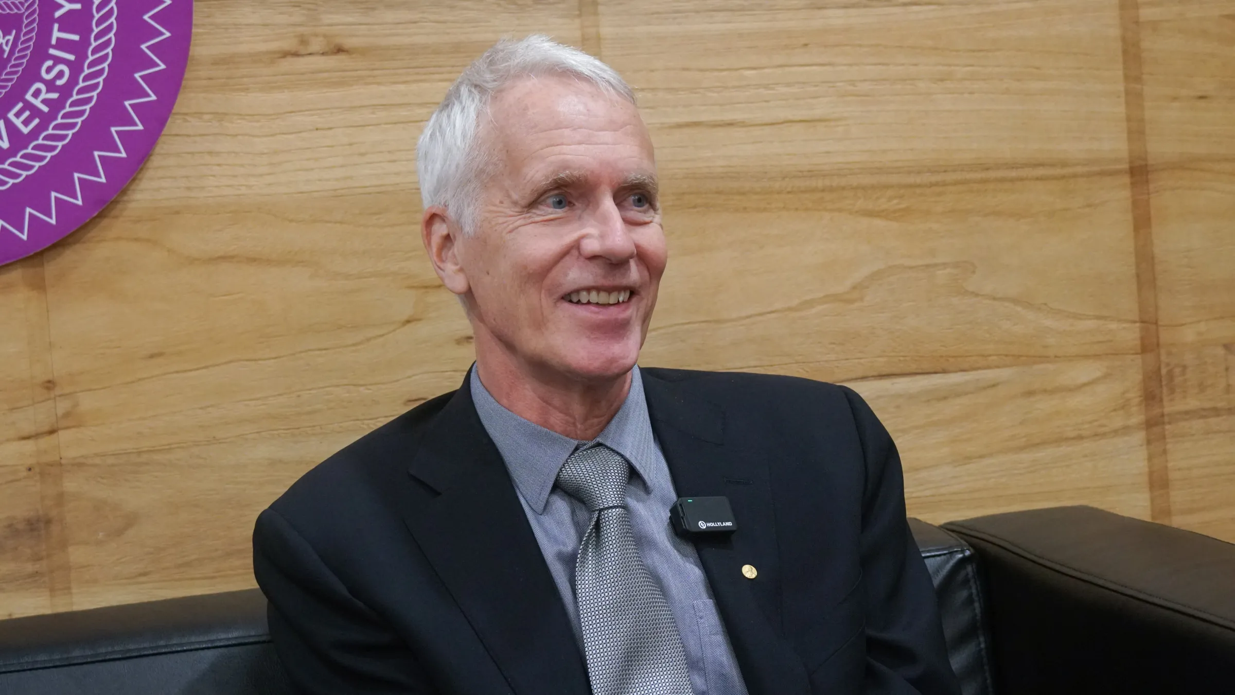 20260421_諾貝爾化學獎得主 Brian Kobilka 受訪。（蔡親傑攝）