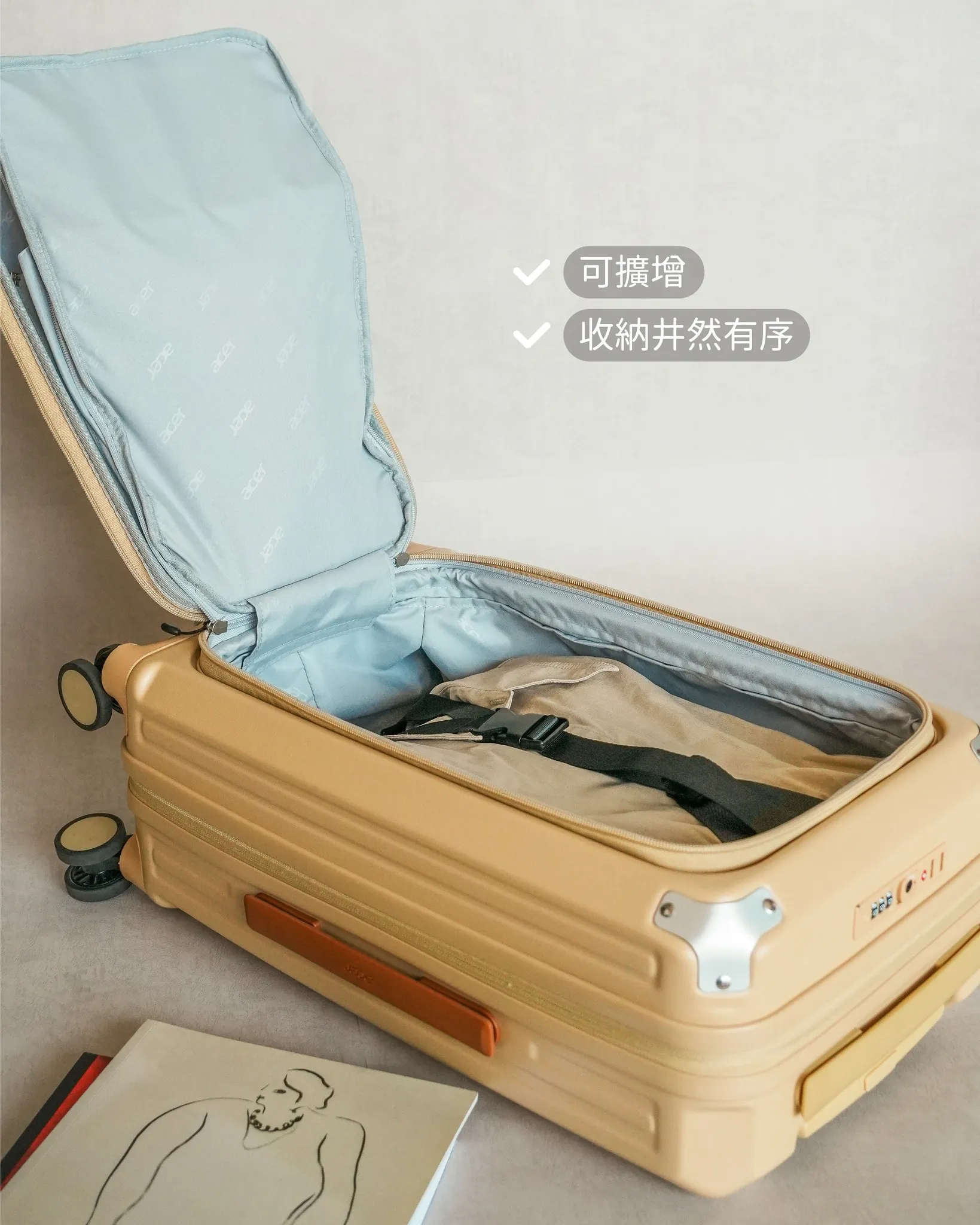 2026十大行李箱品牌： Acer 宏碁。（圖／取自臉書Acer Fashion）