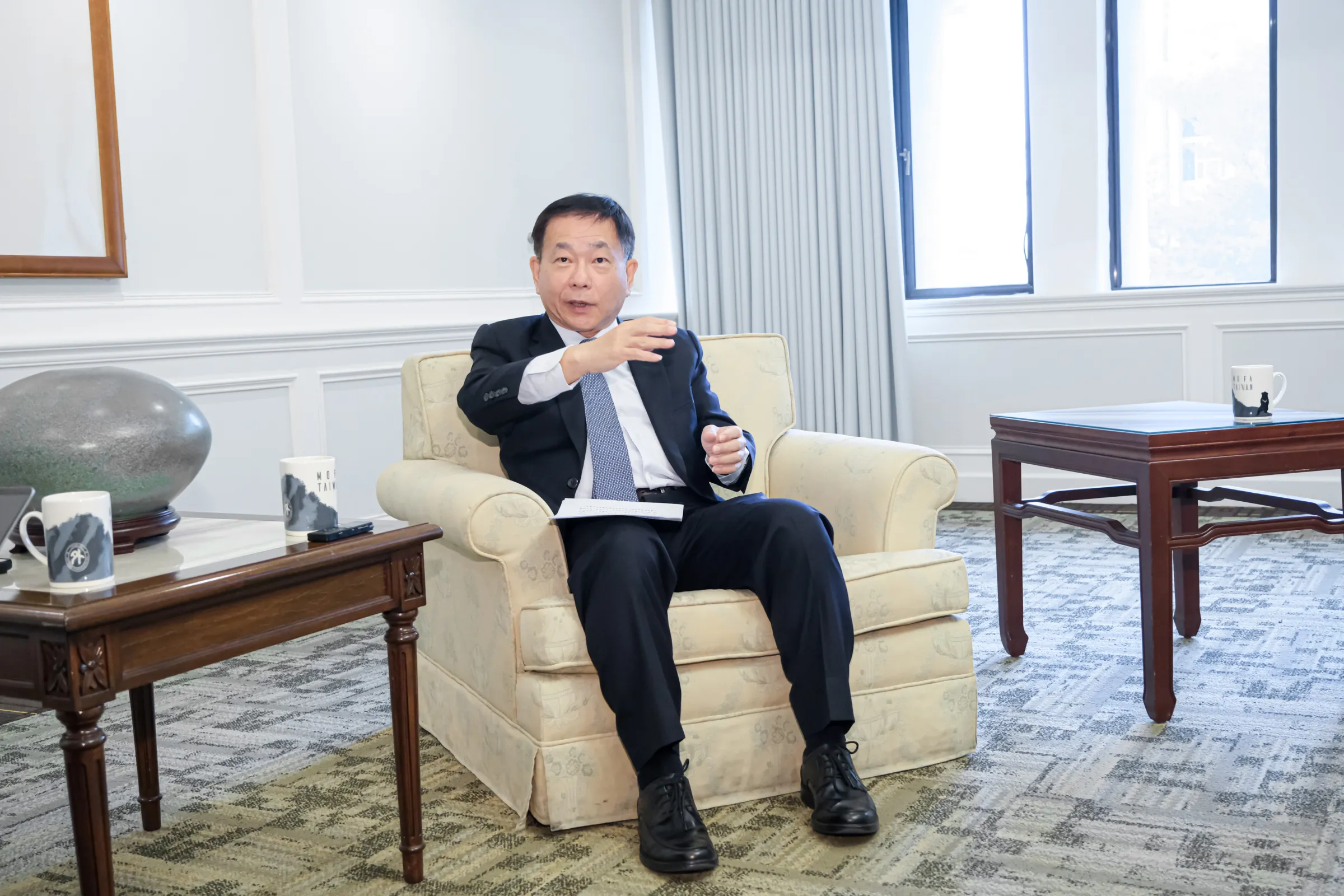 MOFA Deputy Minister Ko Pao-hsuan interviewed by 風傳媒 on May 8, 2026.