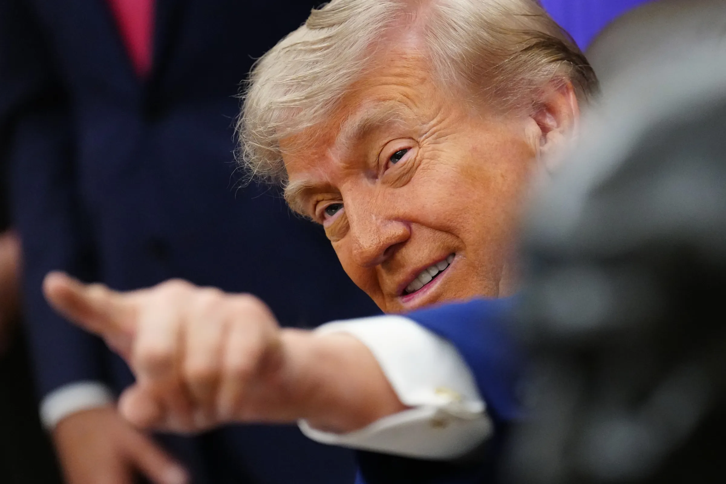 2026年5月11日、米大統領・トランプ氏がホワイトハウスで記者団の取材に応じた。（AP通信）