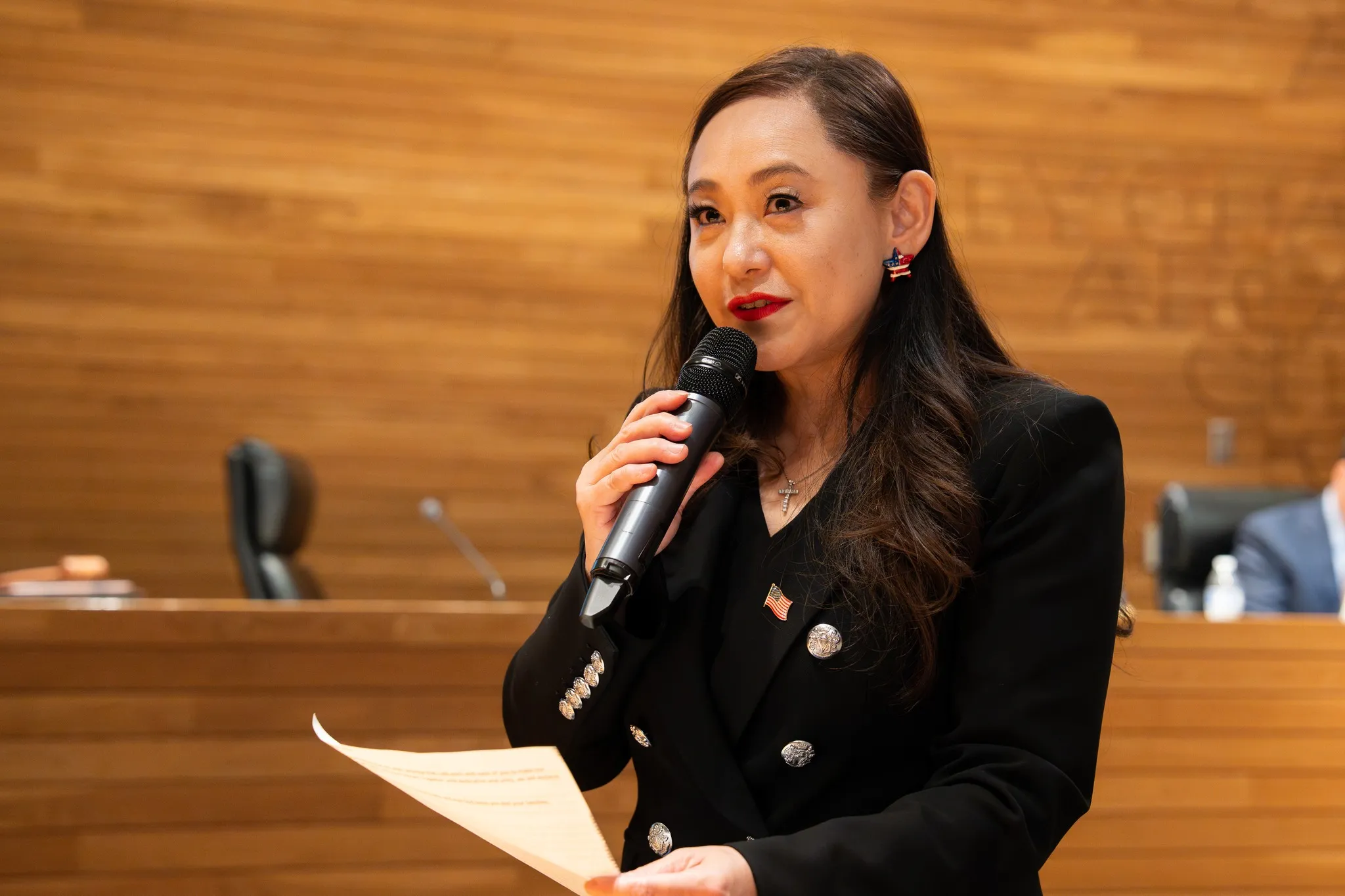 加州阿卡迪亞（Arcadia）原華裔市長王愛琳（Eileen Wang），認罪擔任中國代理人。（取自阿卡迪亞市政廳粉專）