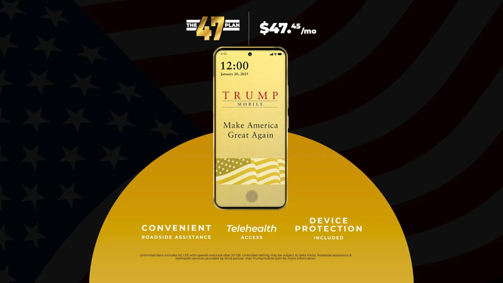 由總統兒子管理的Trump Mobile高調推出川普T1手機，預購一年後迄今仍沒有出貨蹤跡。（翻攝自官網）