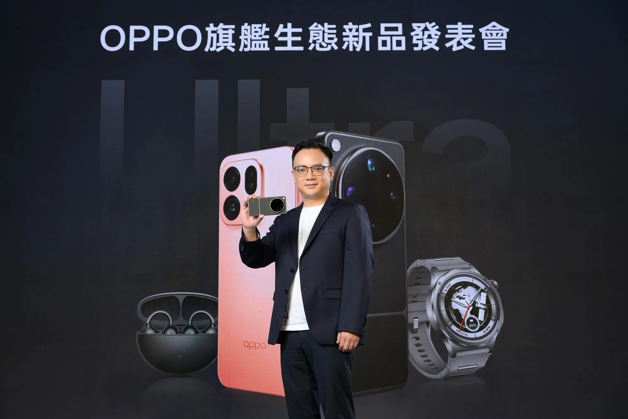 OPPO台灣總經理劉金Vincent分享產品佈局與明星夥伴深度合作.(OPPO提供)