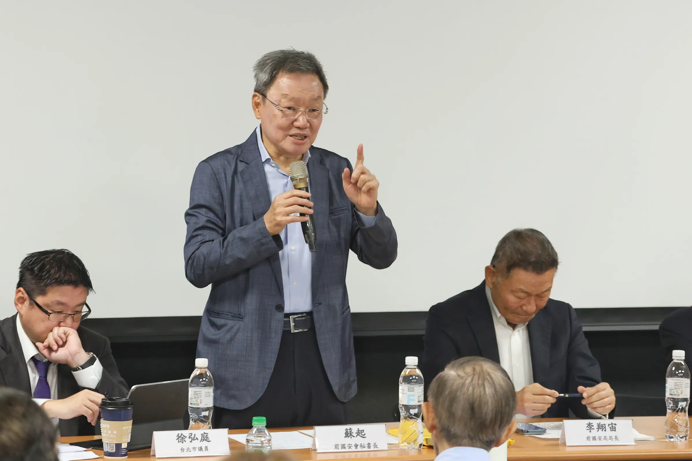 20260517-前國安會秘書長蘇起17日出席「川習會對台灣的機會與挑戰」座談會。（顏麟宇攝）