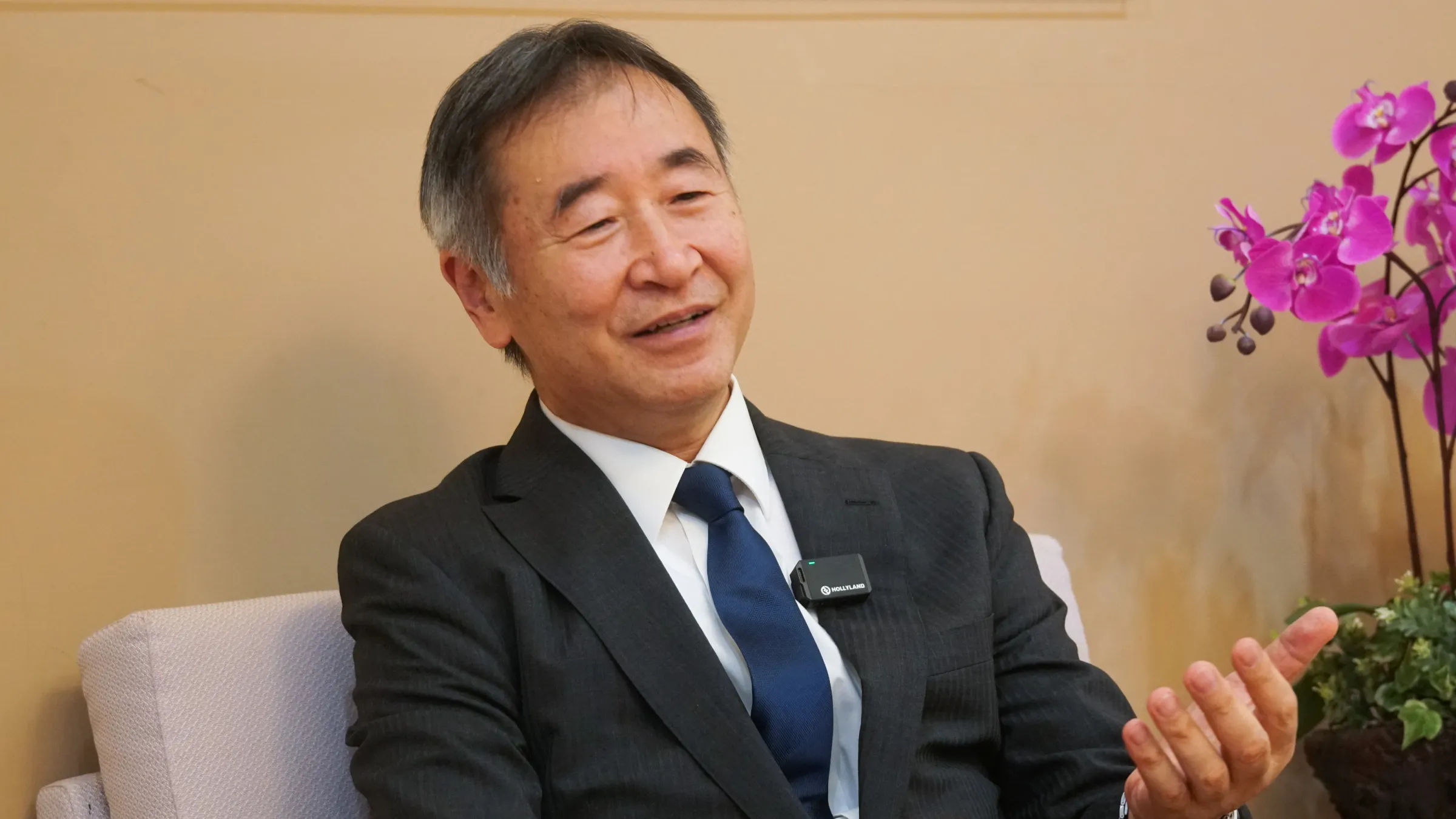 20260423-諾貝爾物理獎得主 Takaaki Kajita 專訪。（蔡親傑攝）