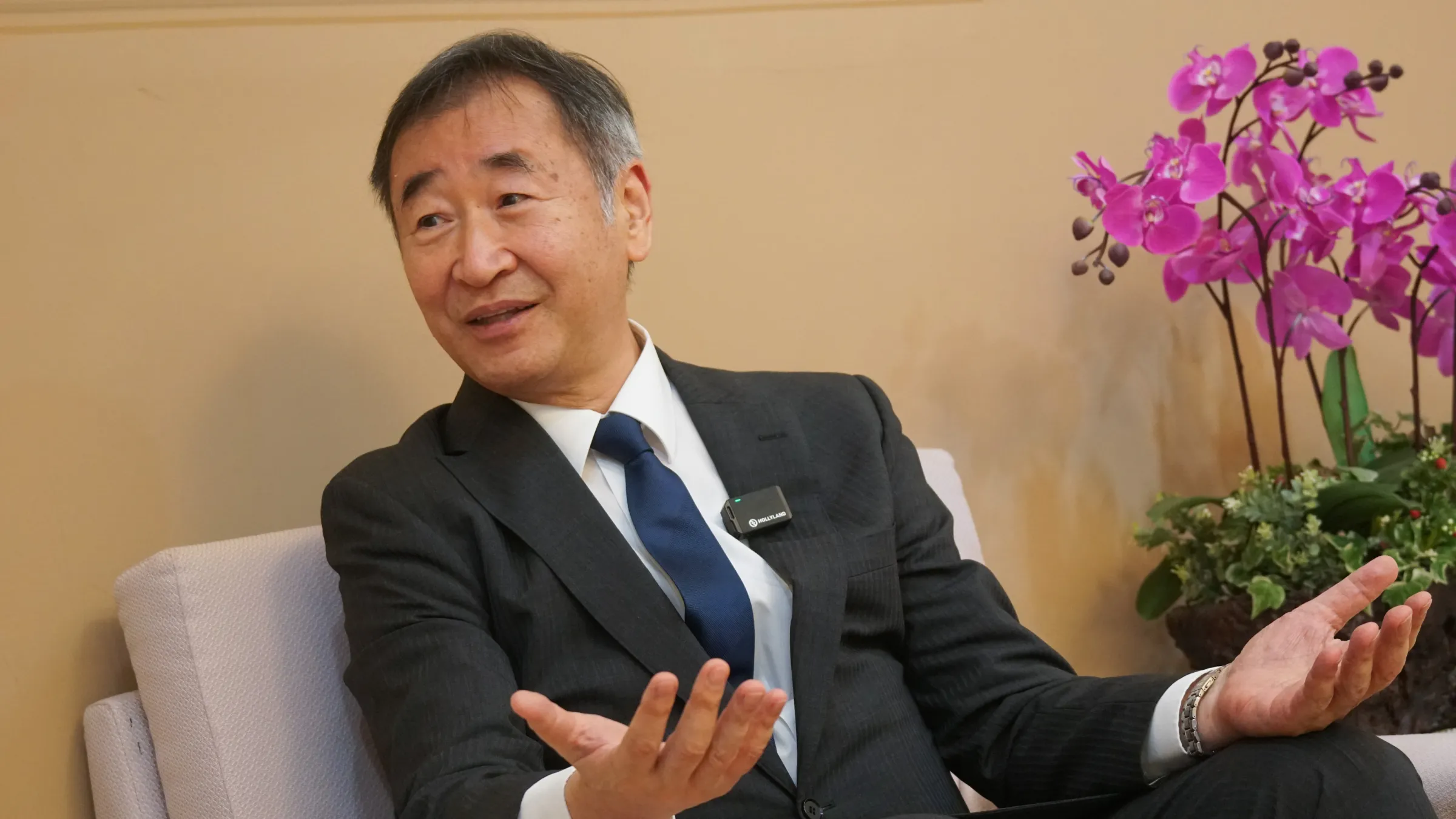 20260423-諾貝爾物理獎得主 Takaaki Kajita 專訪。（蔡親傑攝）