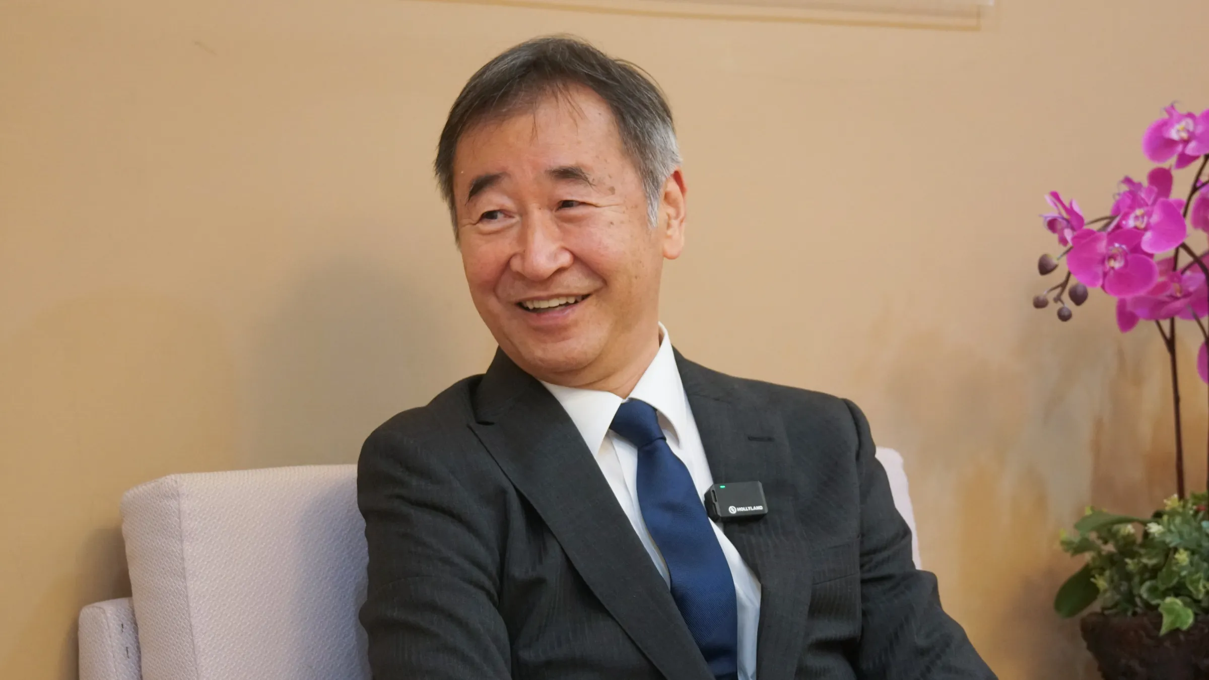 20260423-諾貝爾物理獎得主 Takaaki Kajita 專訪。（蔡親傑攝）
