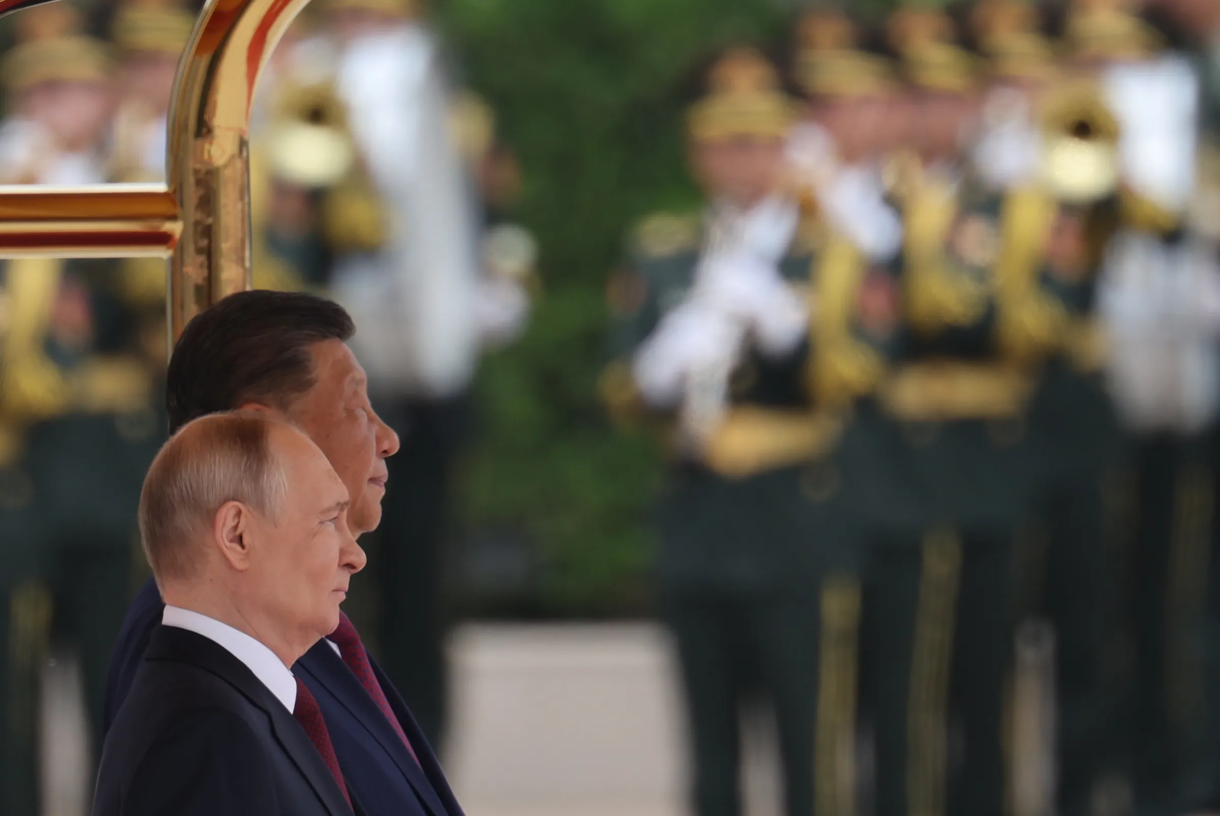 2026年5月20日，中國國家主席習近平與俄羅斯總統普京在北京會晤。（美聯社）