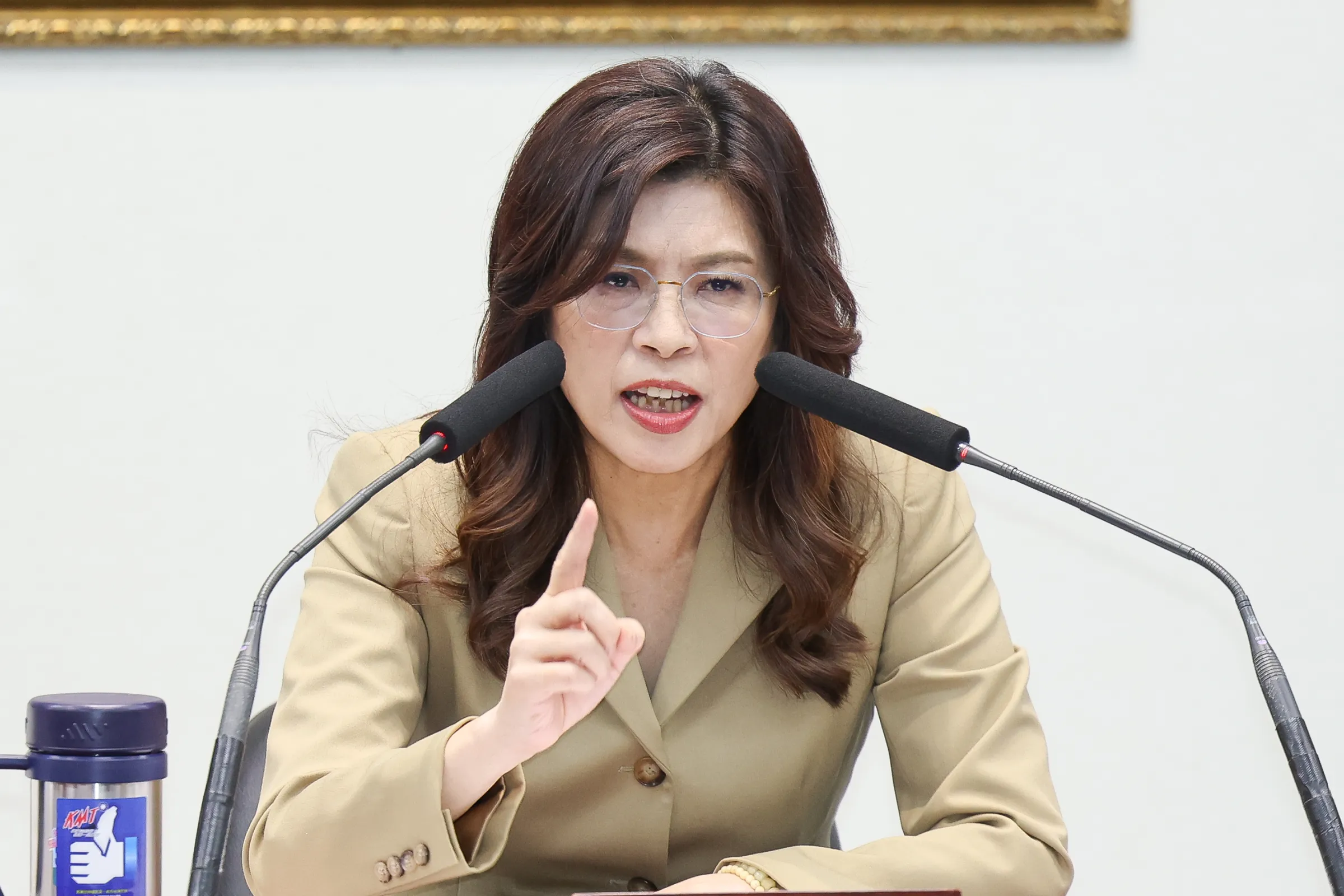 20260520-國民黨中常會，黨主席鄭麗文於會前發表談話。（陳品佑攝）