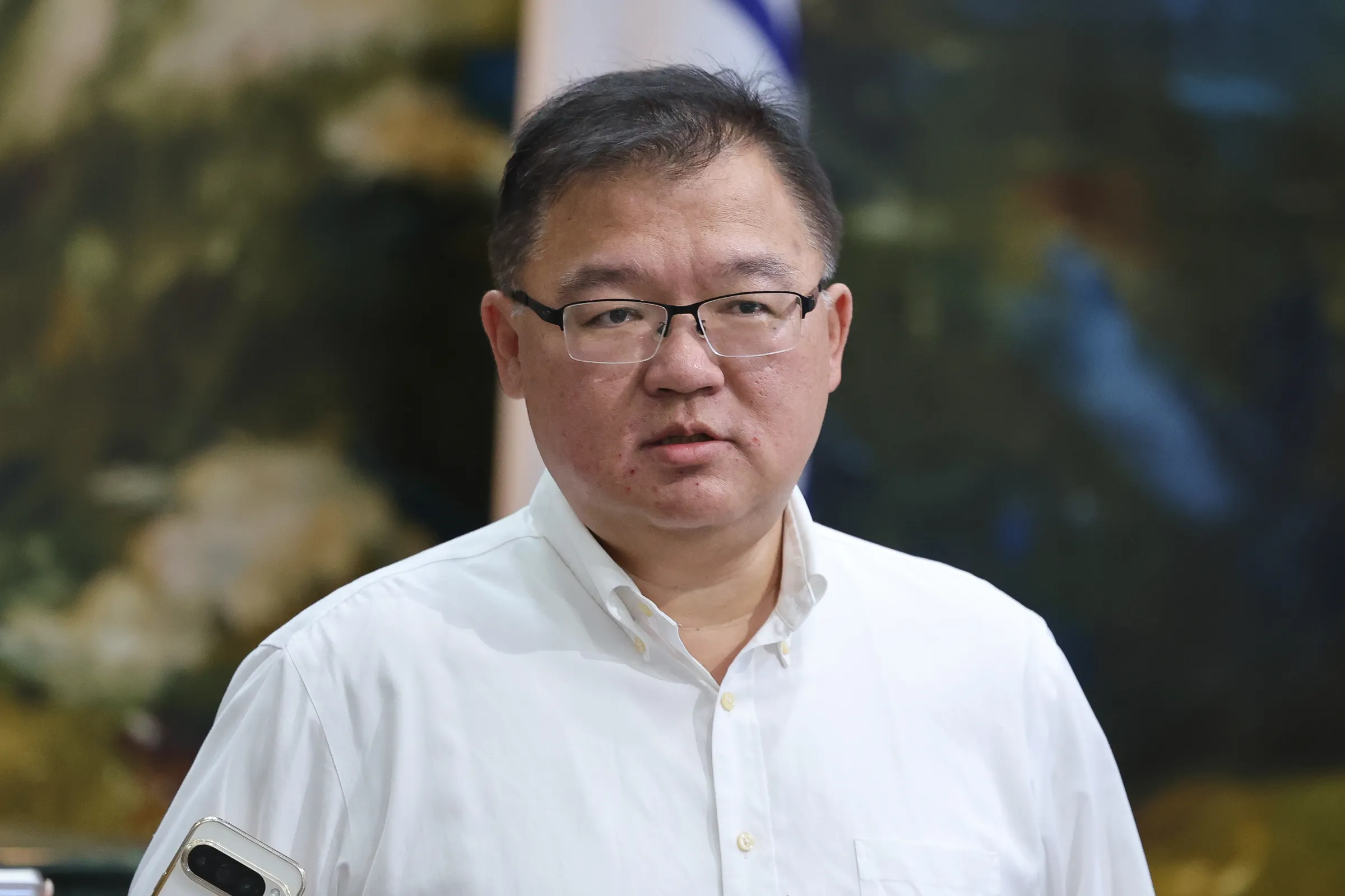 20260520-國民黨中常會，馬英九基金會董事李德維受訪。（陳品佑攝）